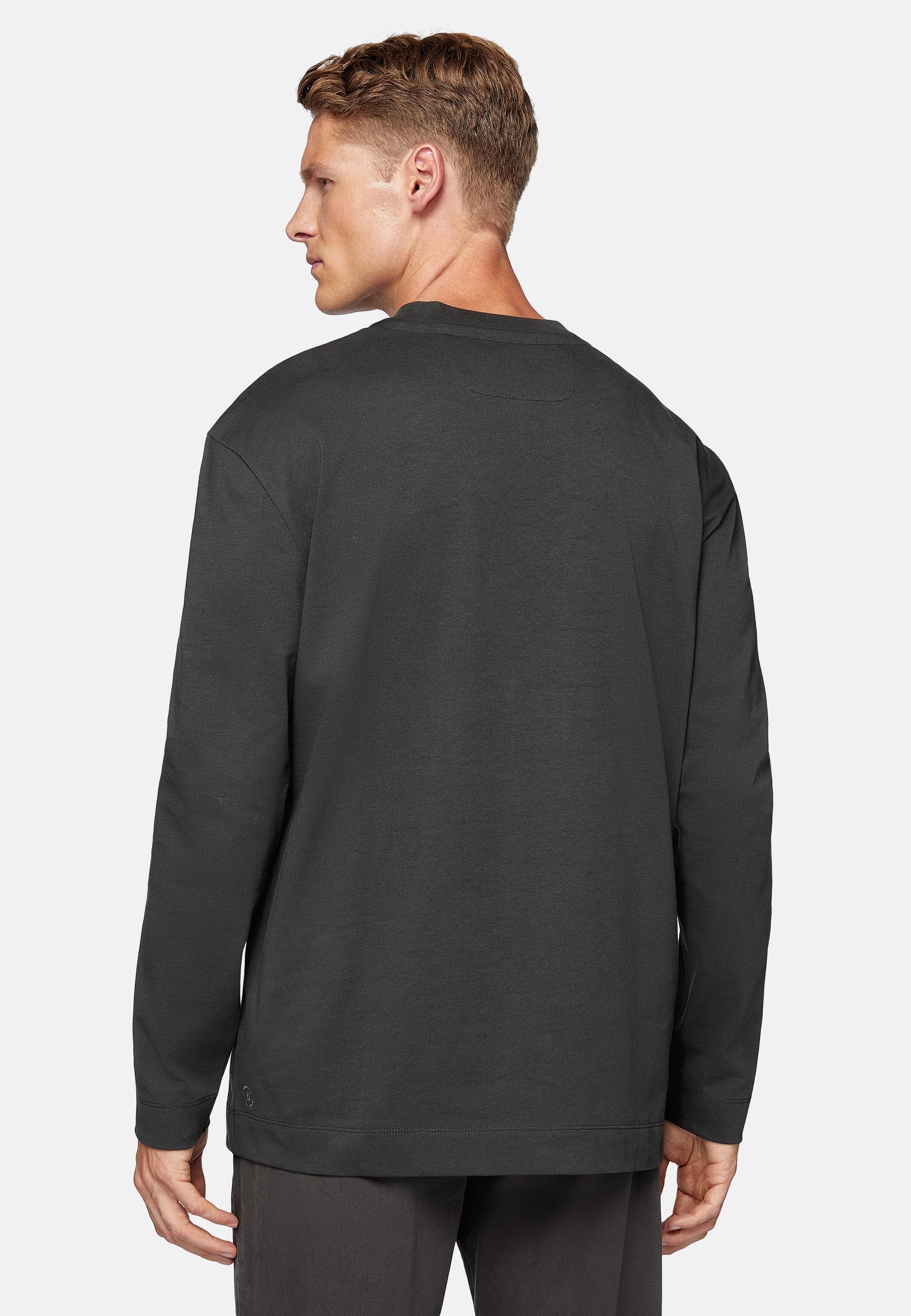 Black Solid Basic T-Shirt, , large image number 3