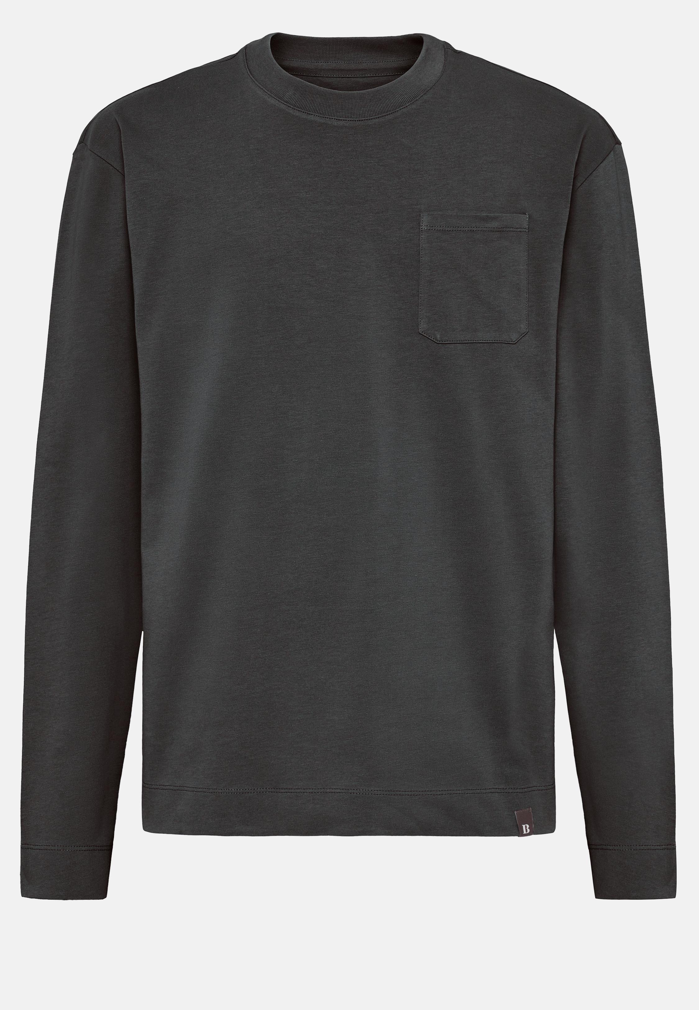 Black Solid Basic T-Shirt, , large image number 5