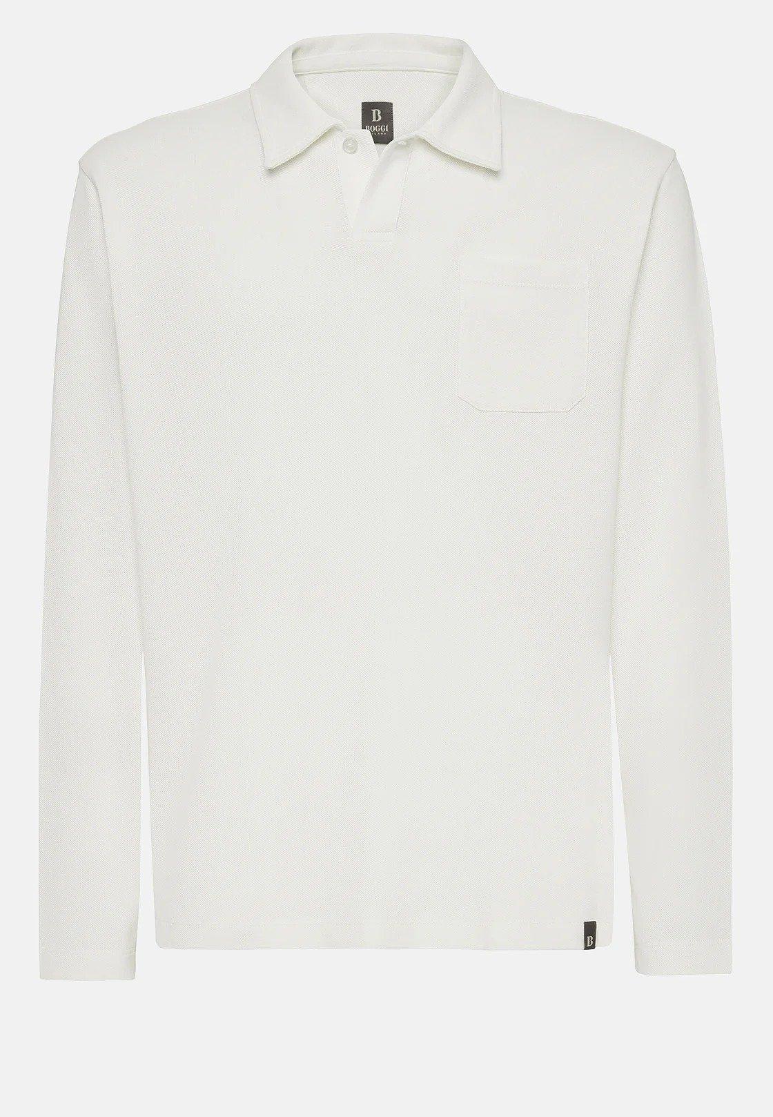 White Solid Casual Polo Shirt, , large image number 4