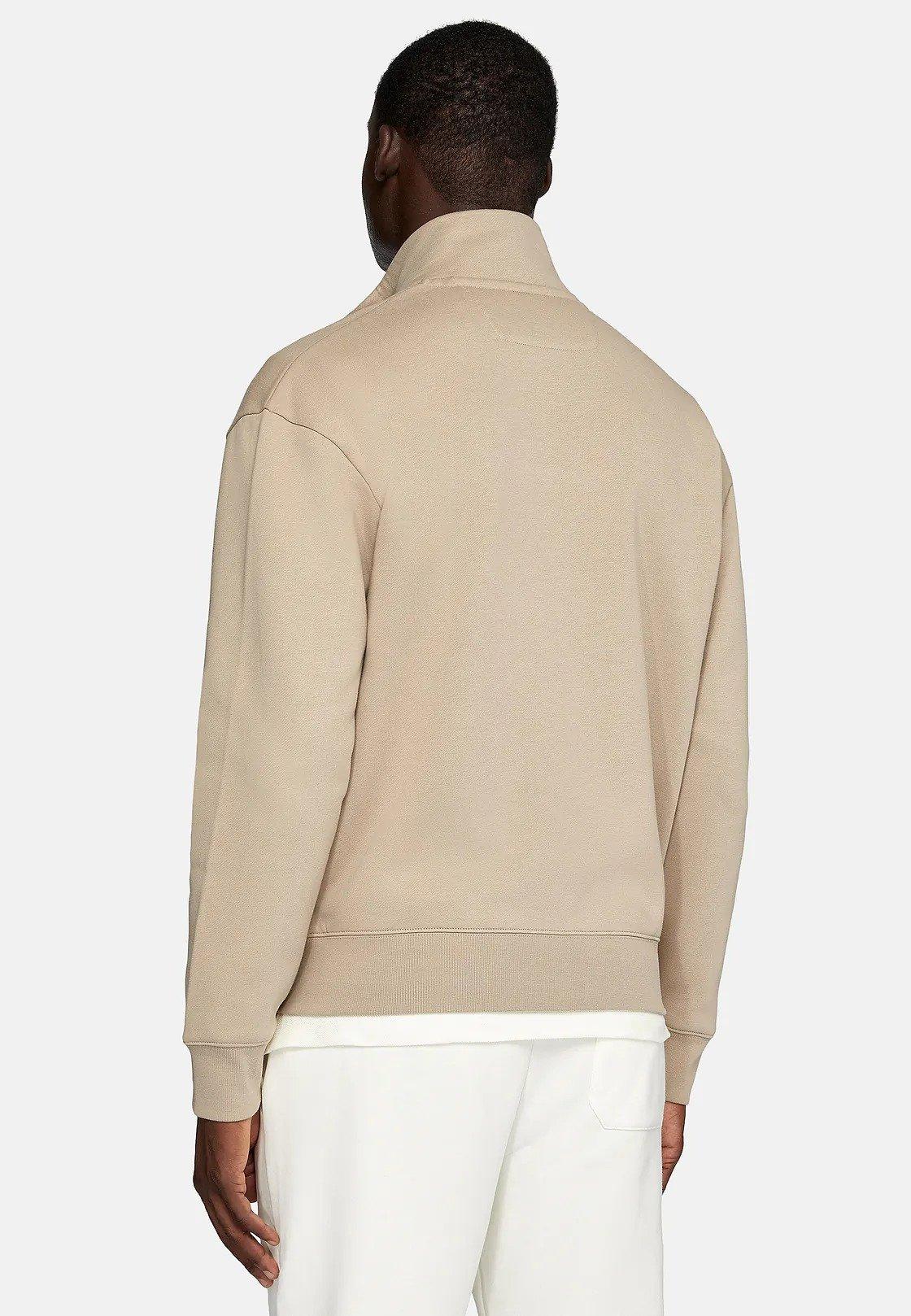 Beige Texture Casual Sweatshirt, , large image number 2
