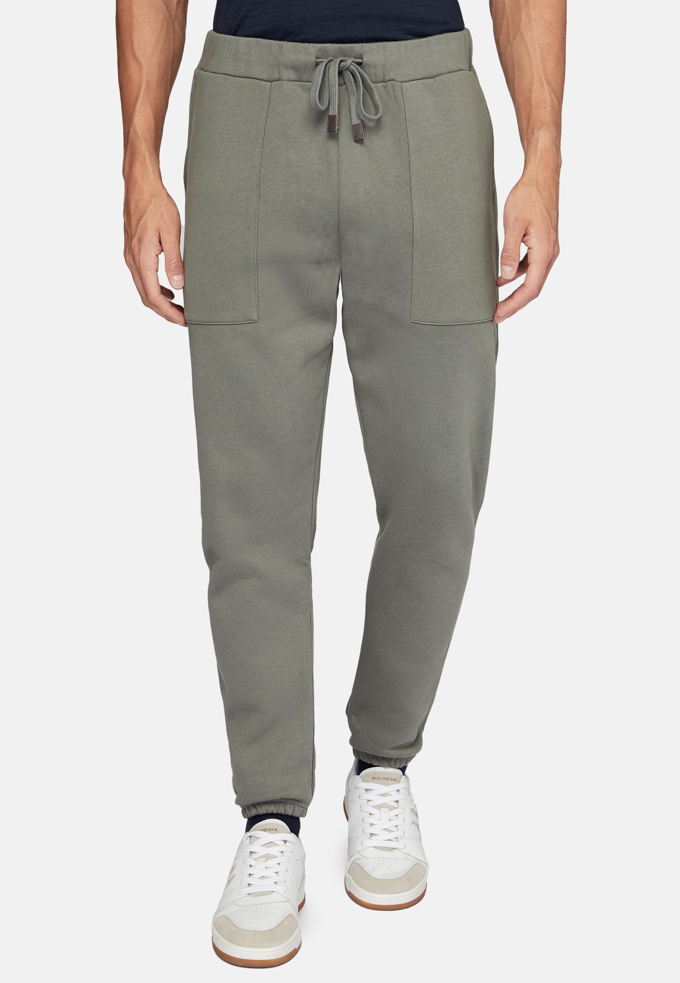 Green Cotton Trousers, , large image number 1