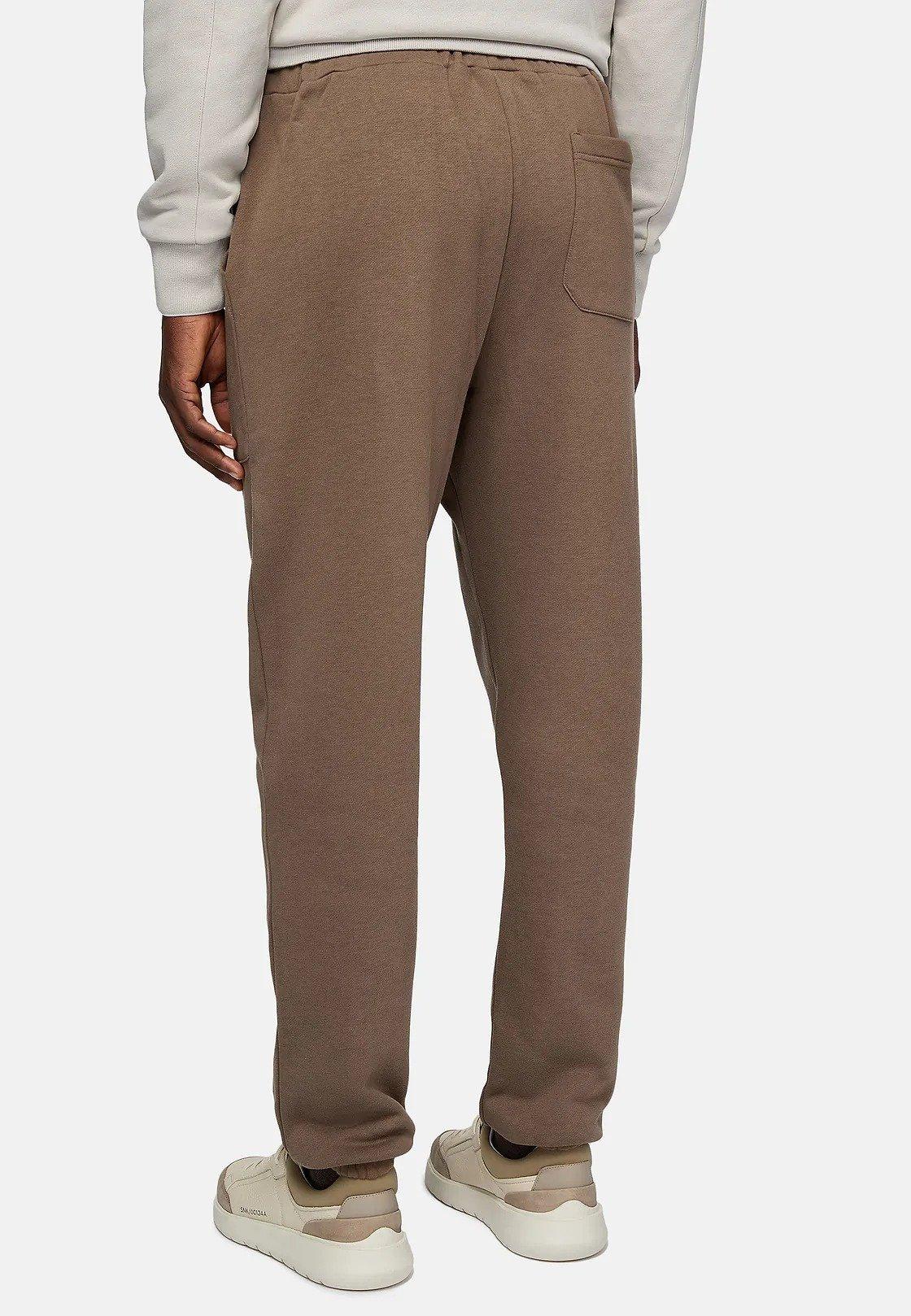Brown Solid Casual Full Length Trousers, Brown, large image number 4