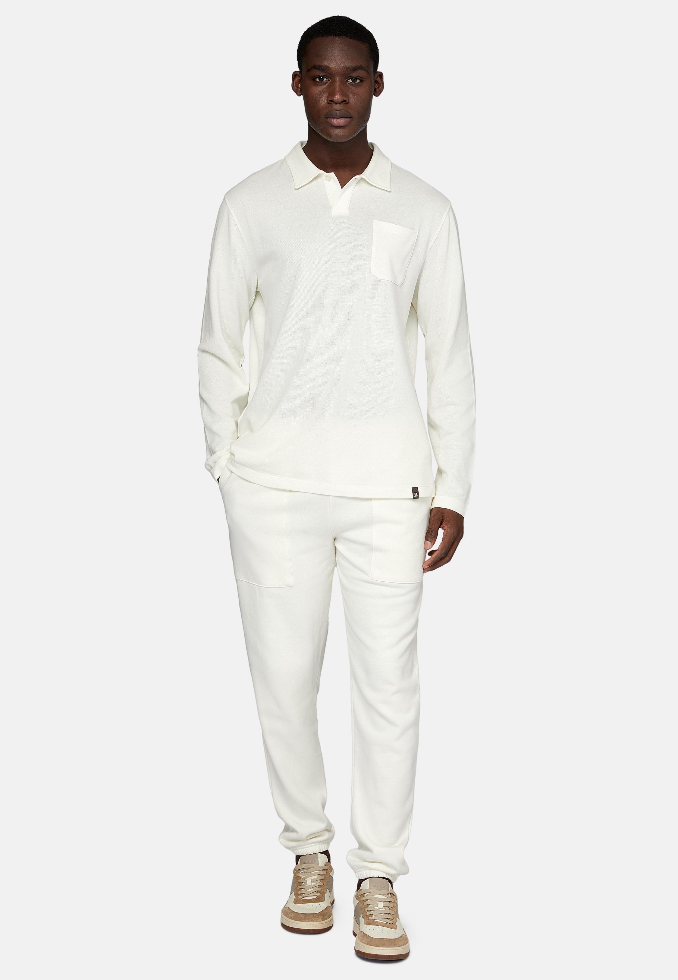 White Solid Casual Trousers, , large image number 3