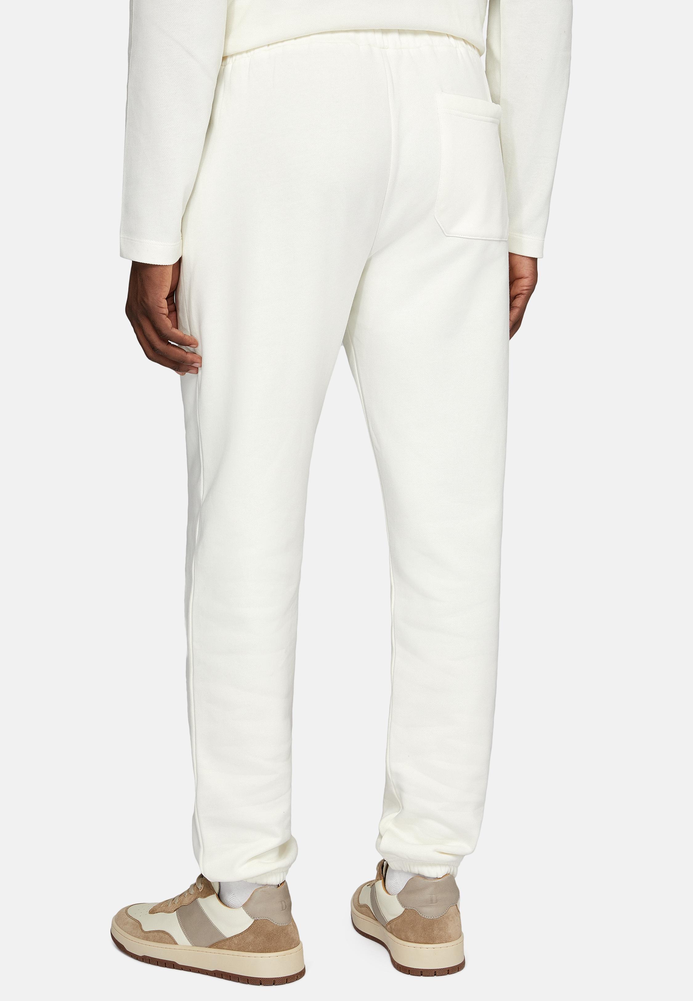 White Solid Casual Trousers, , large image number 5