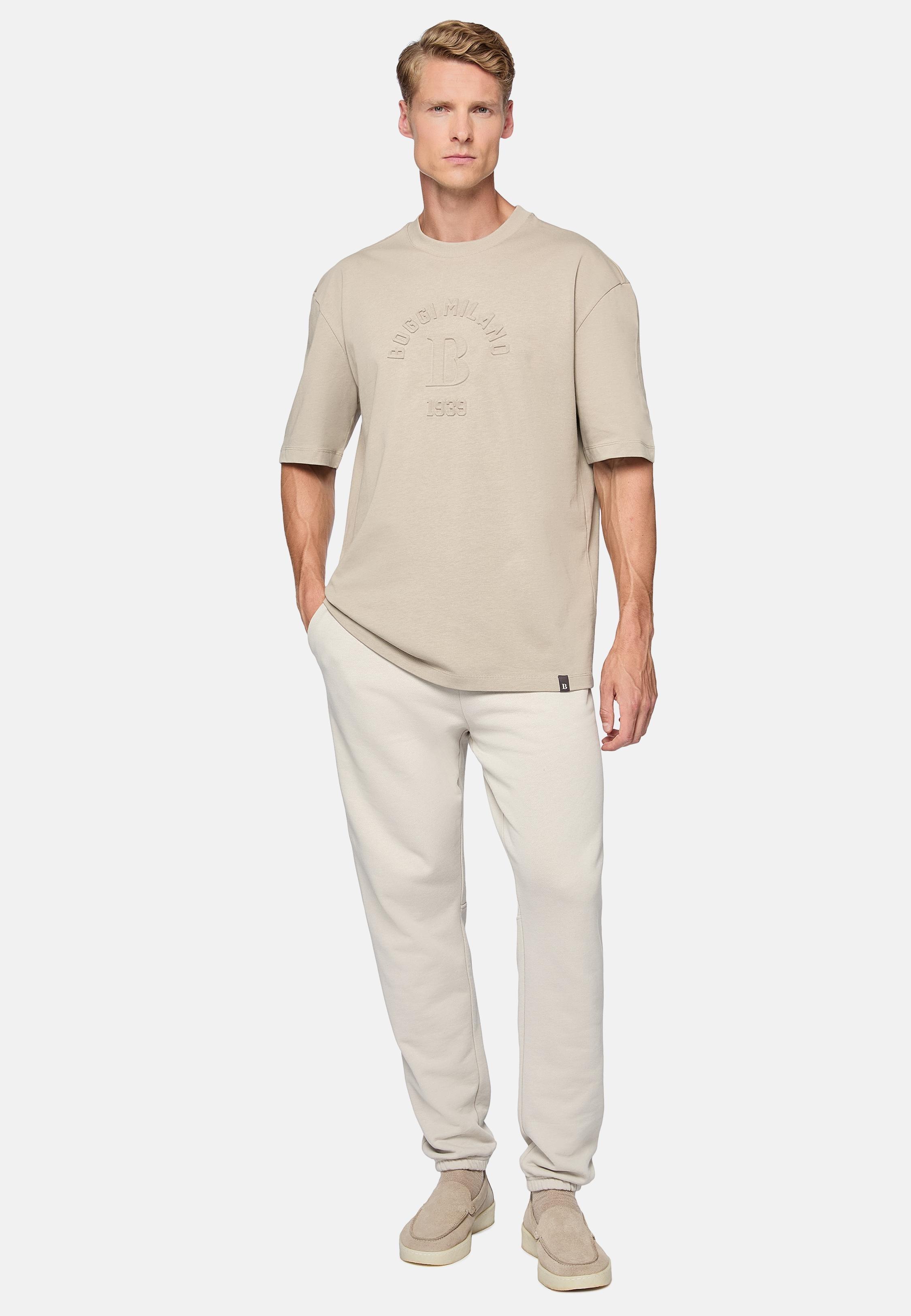 Beige Solid Casual Trousers, , large image number 0