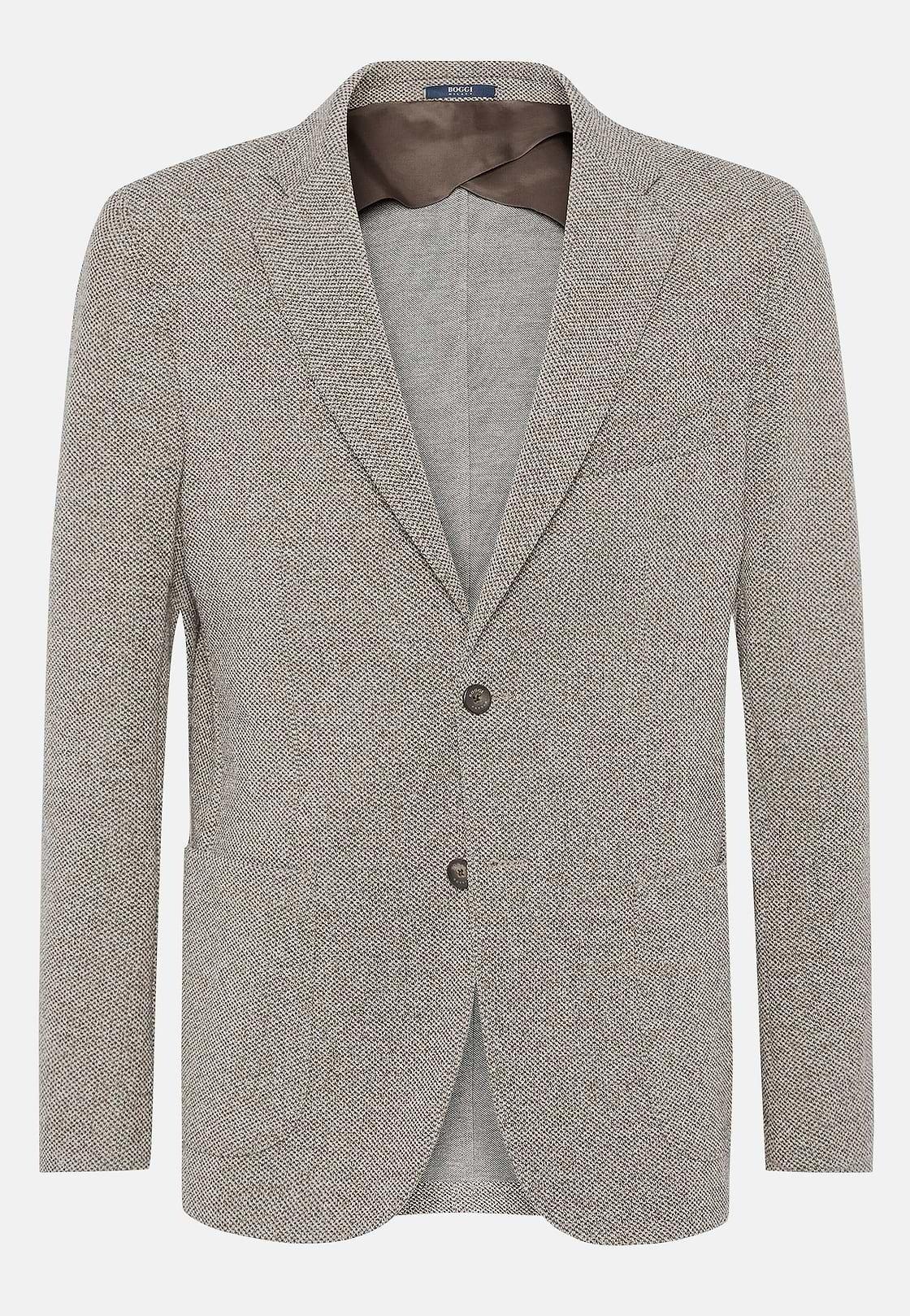Dove Grey Tailored Blazer, Taupe, large image number 4