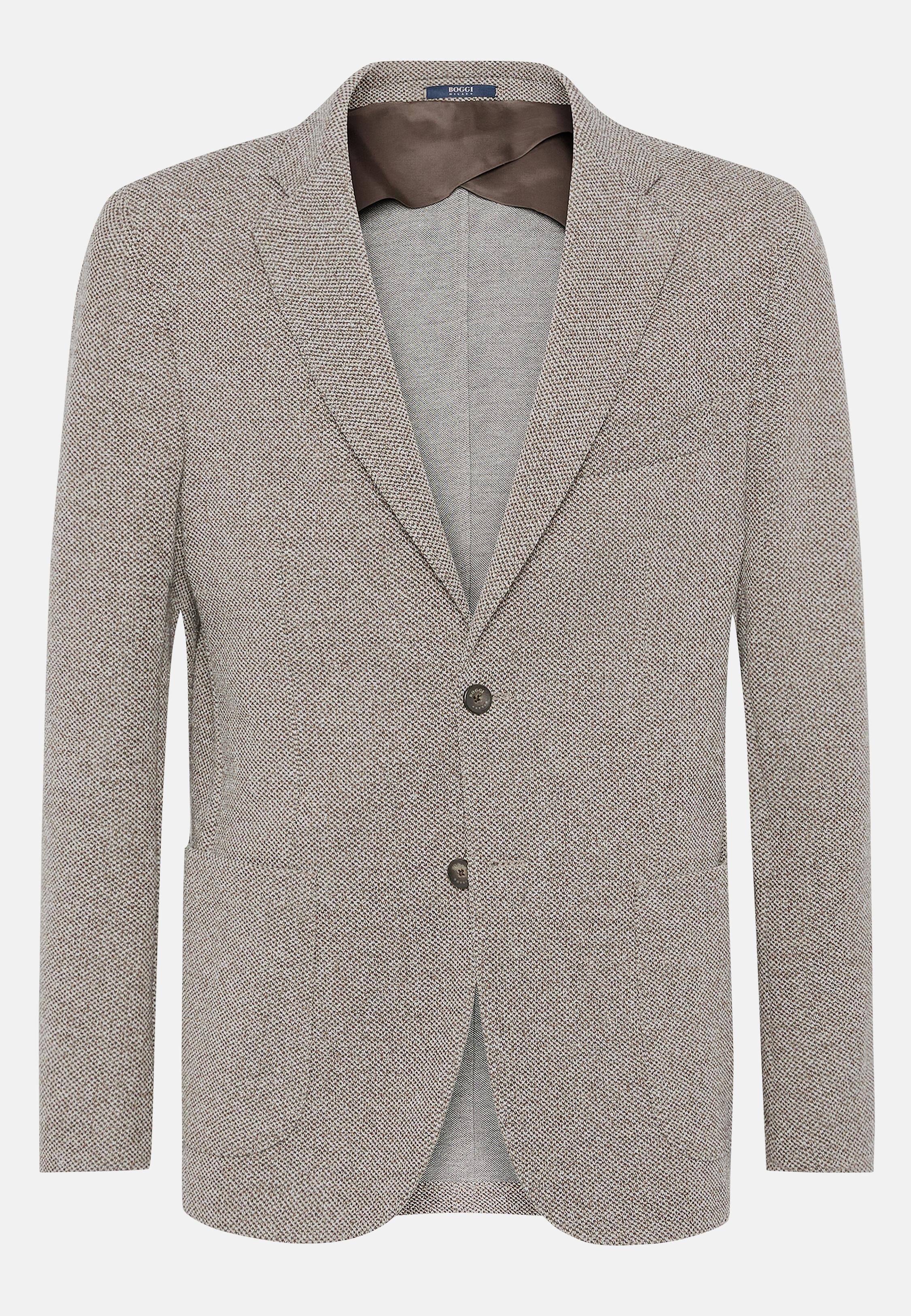 Dove Grey Tailored Blazer, Taupe, large image number 6