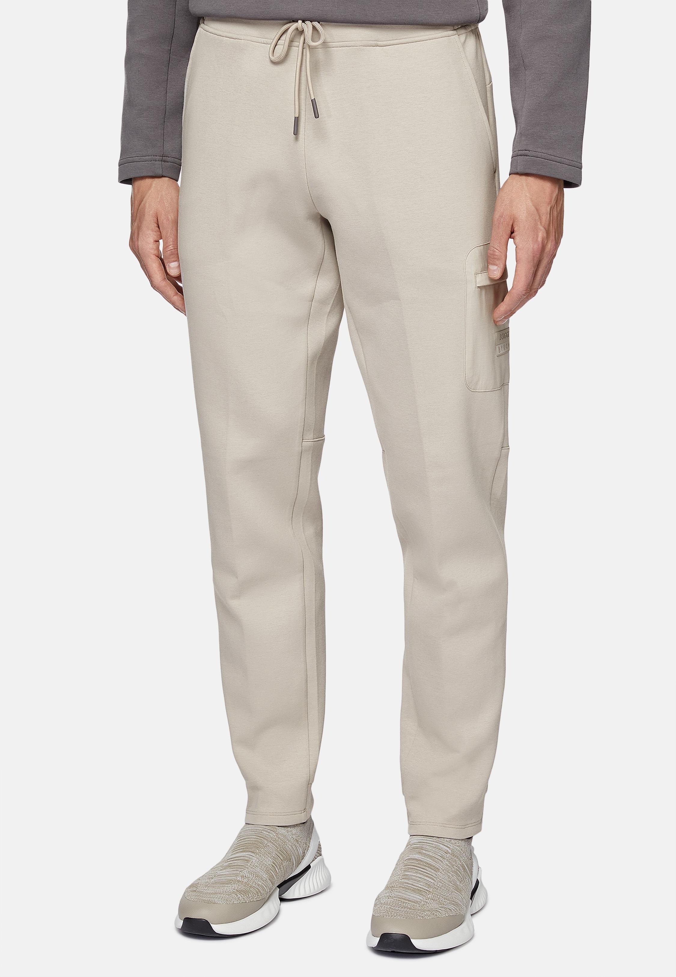 Solid Casual Full Length Trousers, Sand, Sand, large image number 0