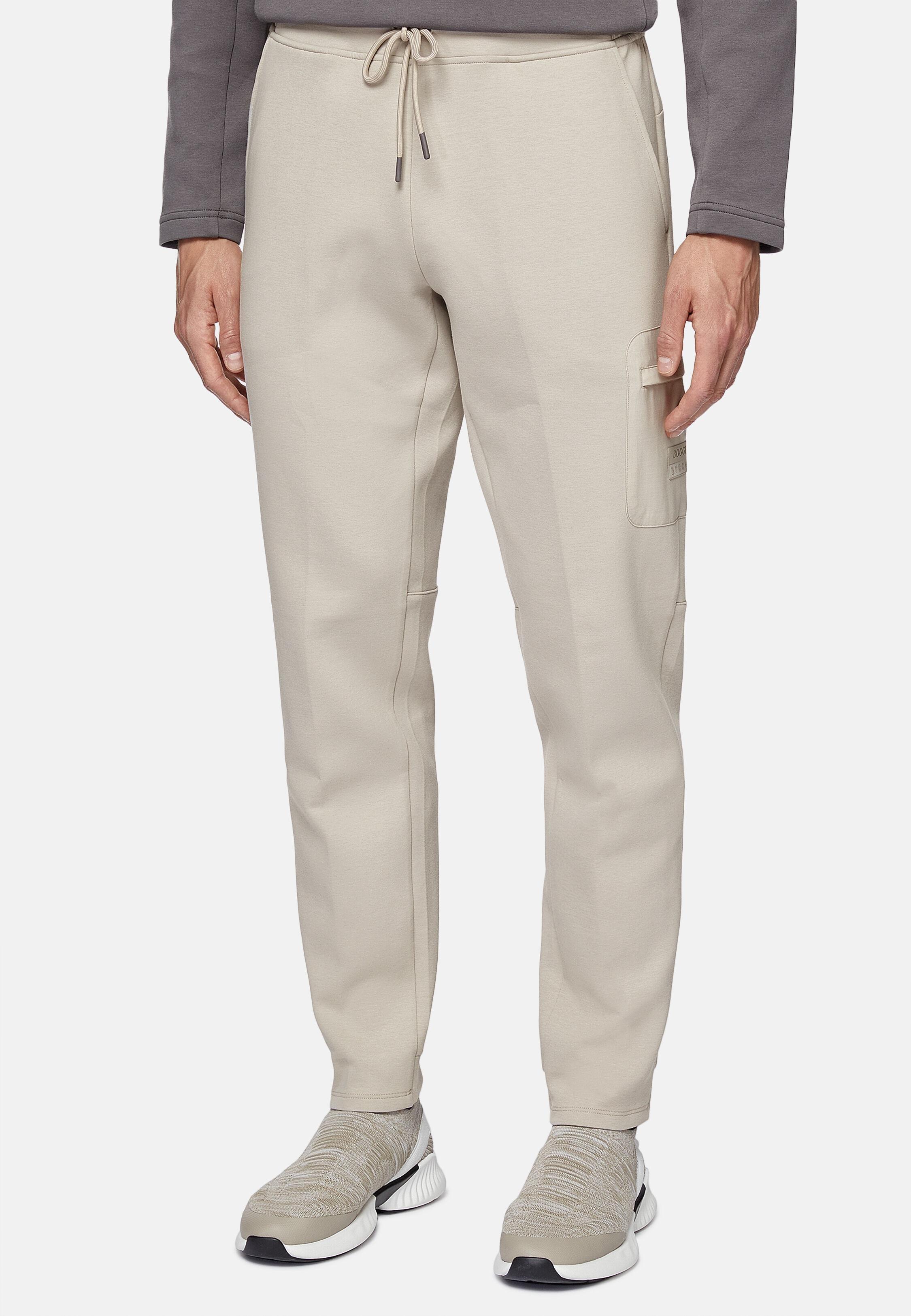 Solid Casual Full Length Trousers, Sand, Sand, large image number 1