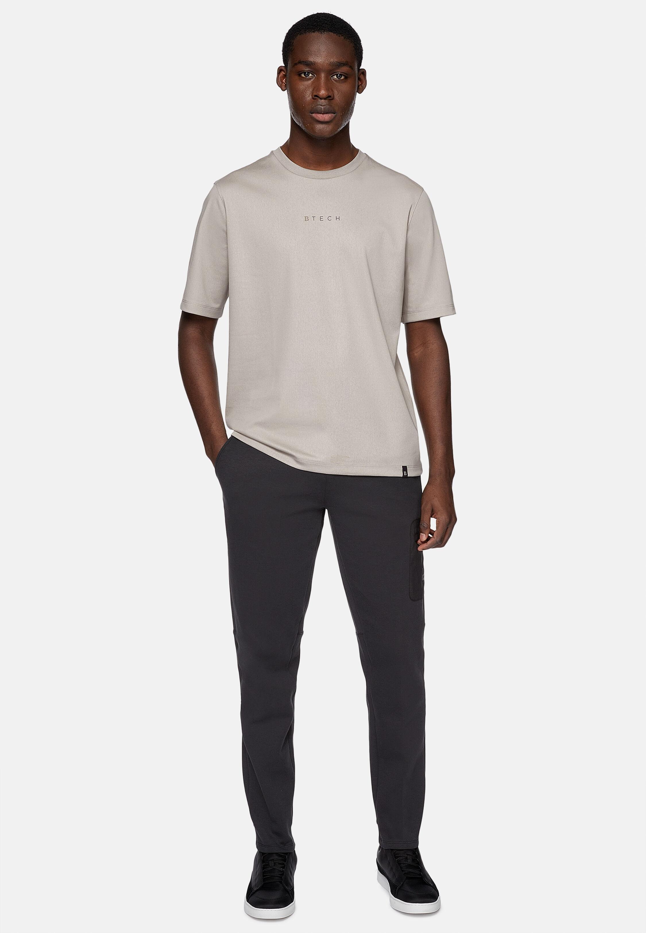 Solid Casual Full Length Trousers, Charcoal, Charcoal, large image number 4