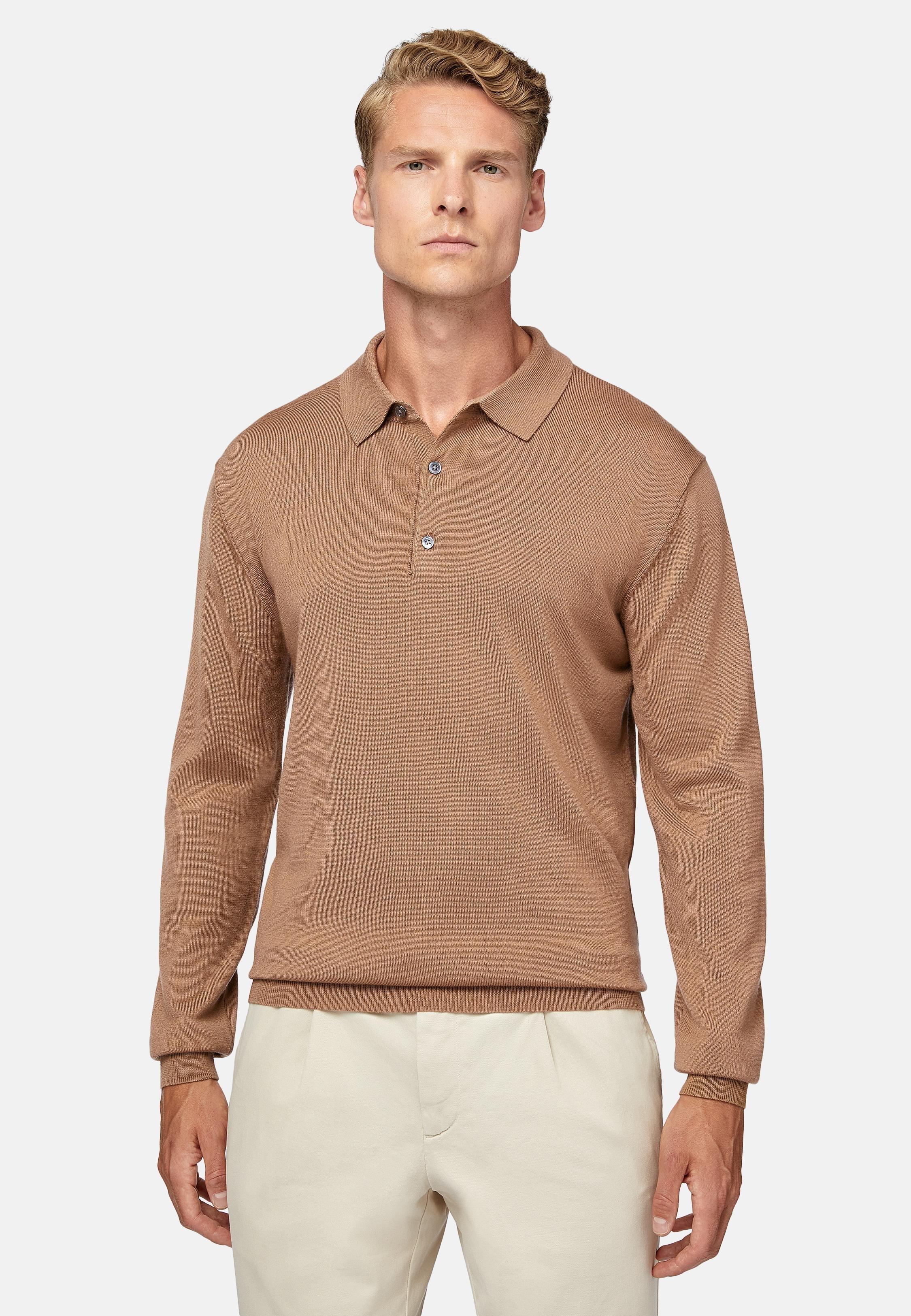Brown Plain Knit Jumper, , large image number 1