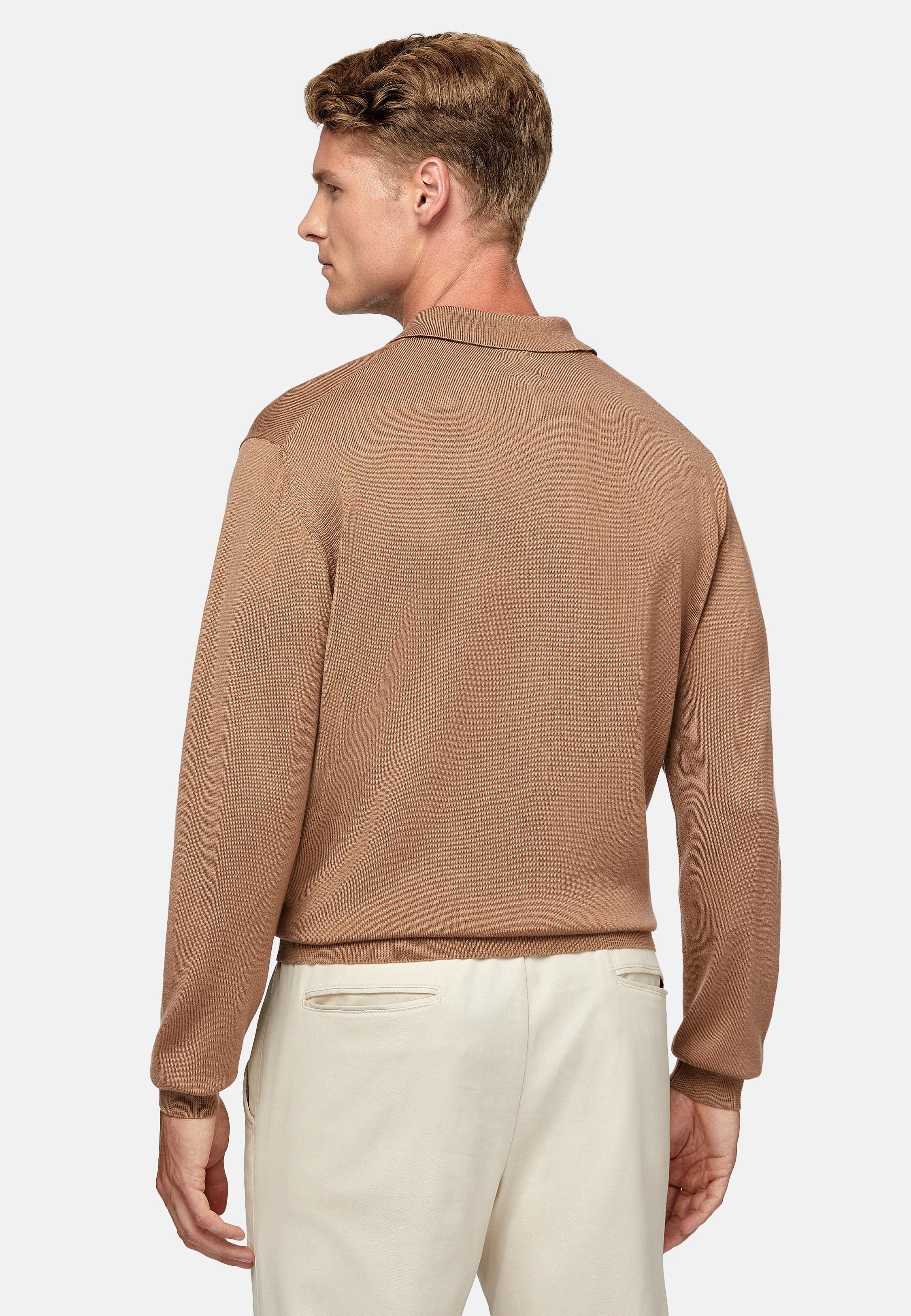Brown Plain Knit Jumper, , large image number 3