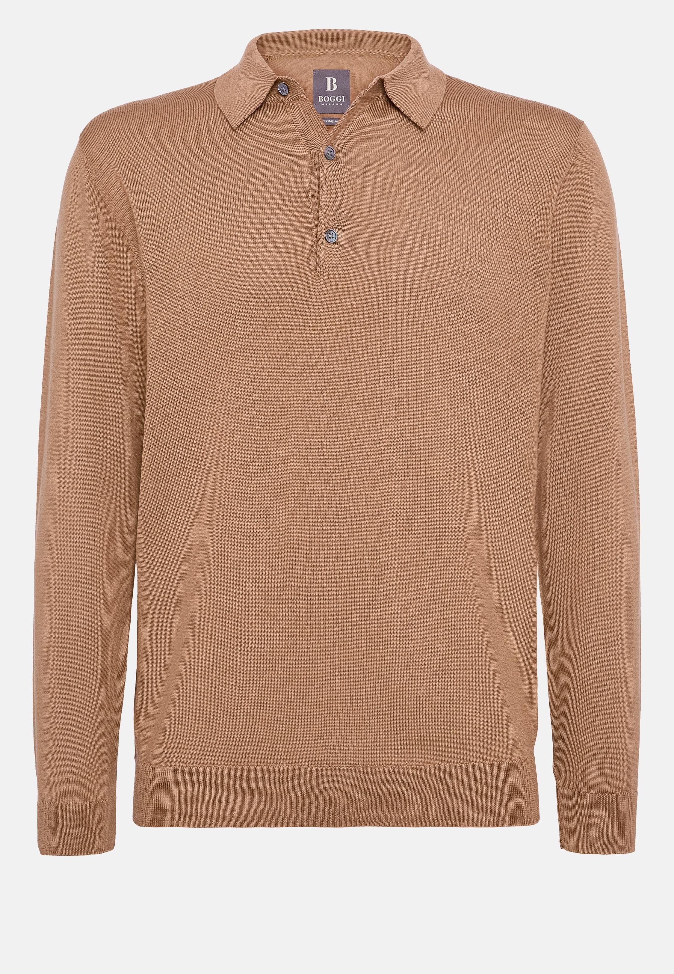 Brown Plain Knit Jumper, , large image number 6