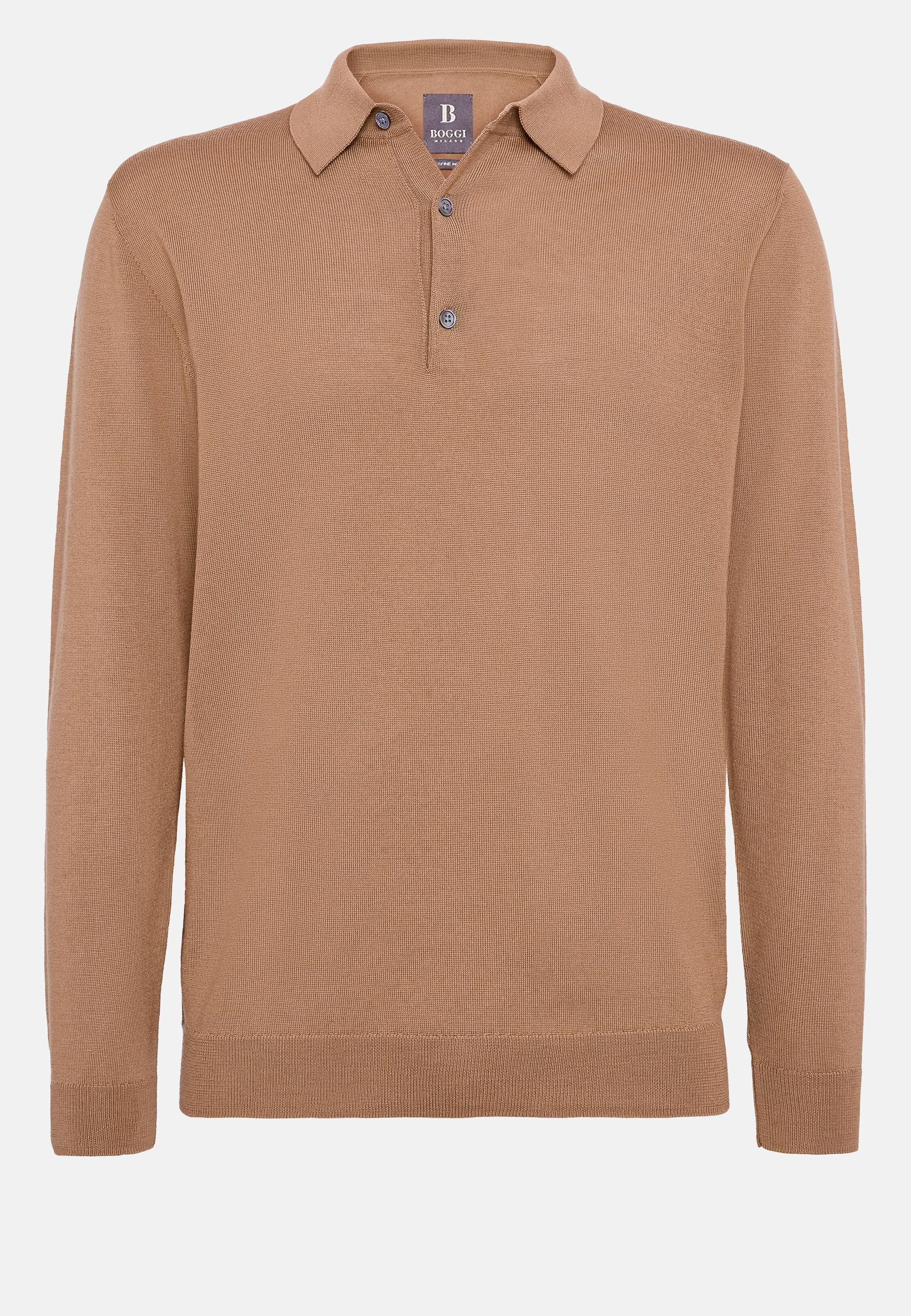 Jumper in Plain Knit, Hazelnut, Hazelnut, large image number 7