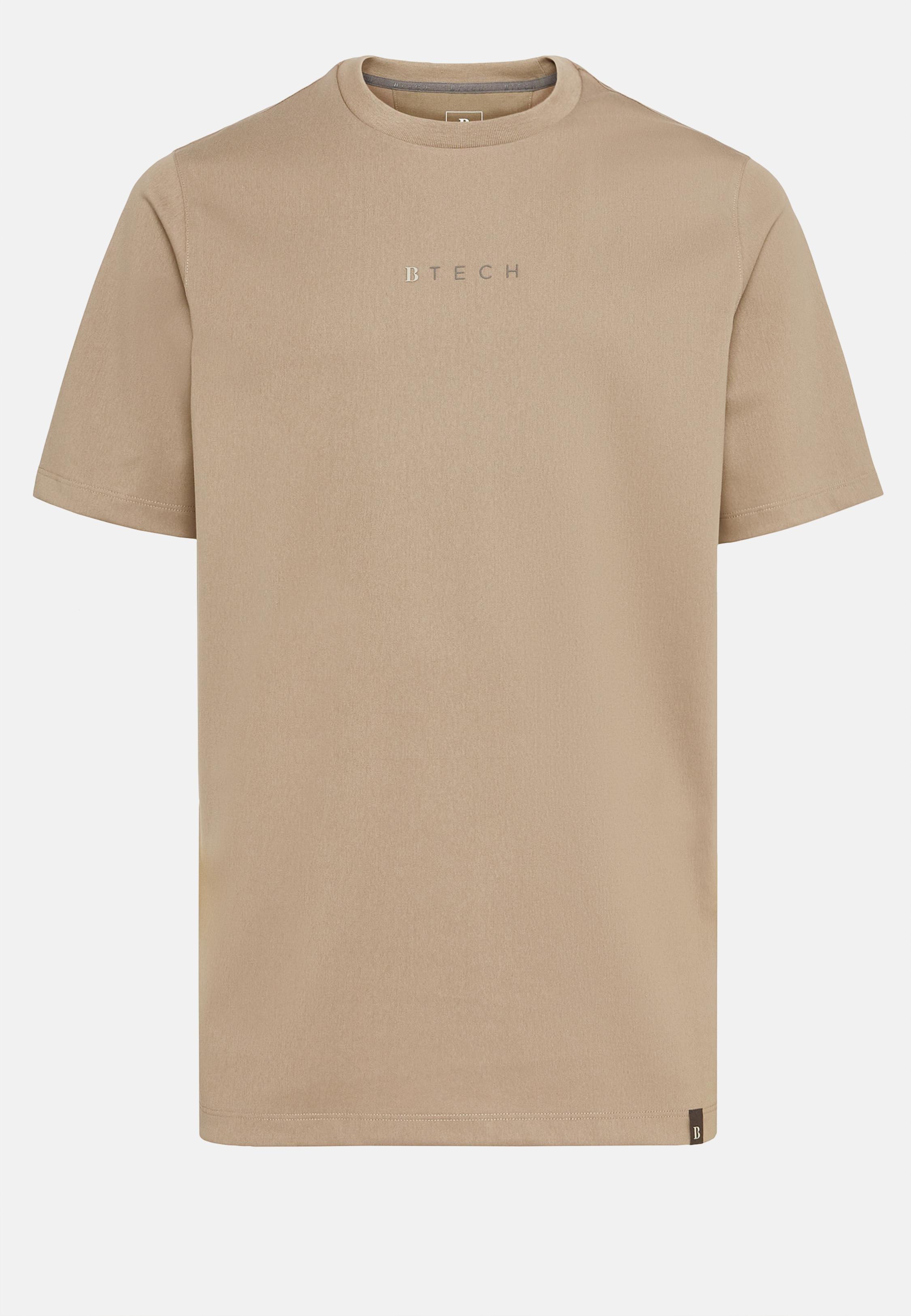 Beige High-Performance Jersey T-Shirt, , large image number 5