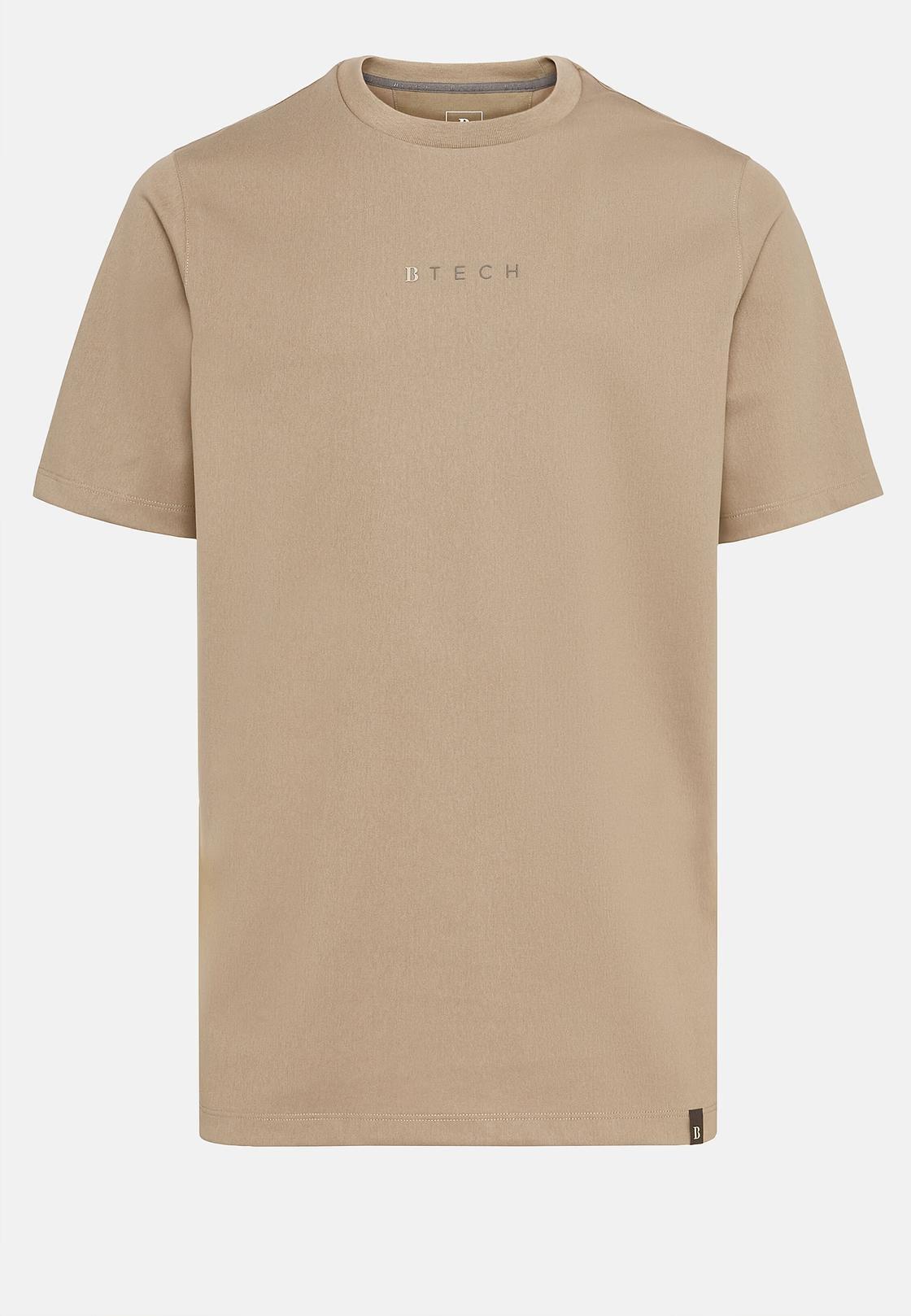 Beige High-Performance Jersey T-Shirt, , large image number 6