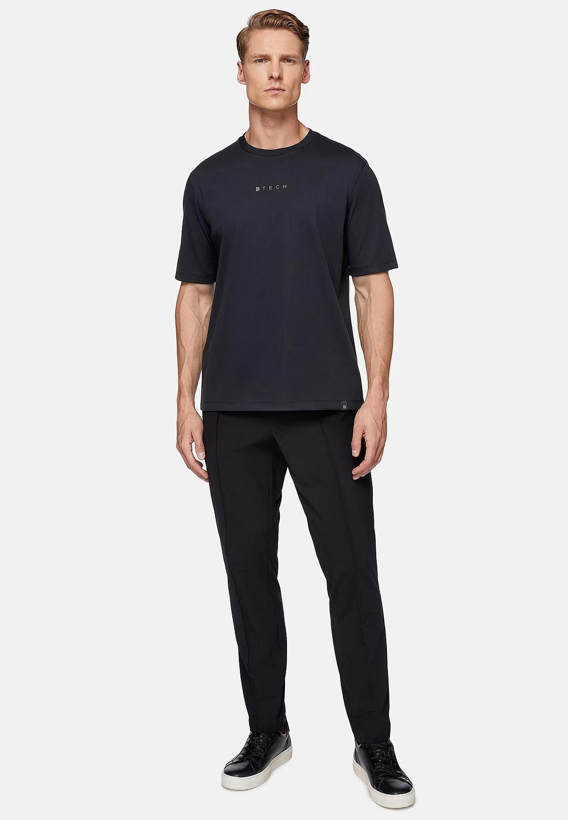 Black High-Performance Jersey T-Shirt, Charcoal, large image number 0