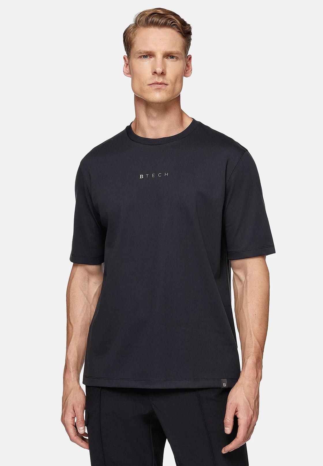 Black High-Performance Jersey T-Shirt, Charcoal, medium