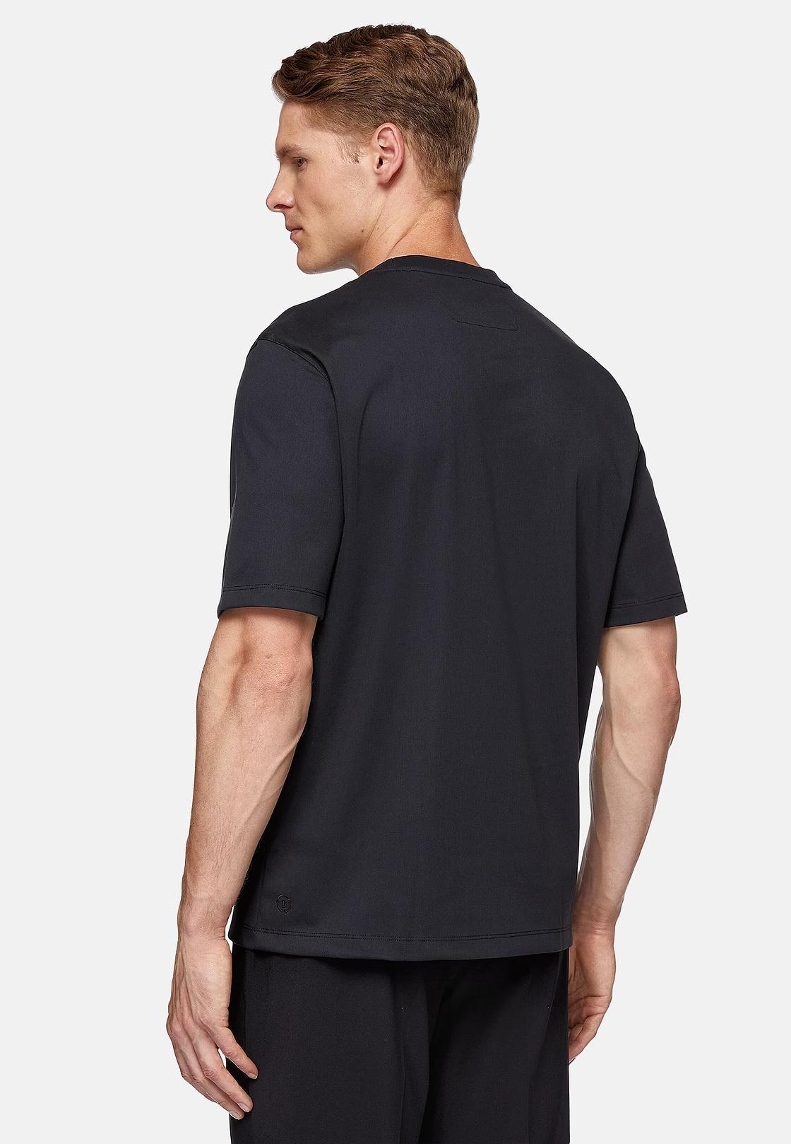 Black High-Performance Jersey T-Shirt, Charcoal, large image number 4