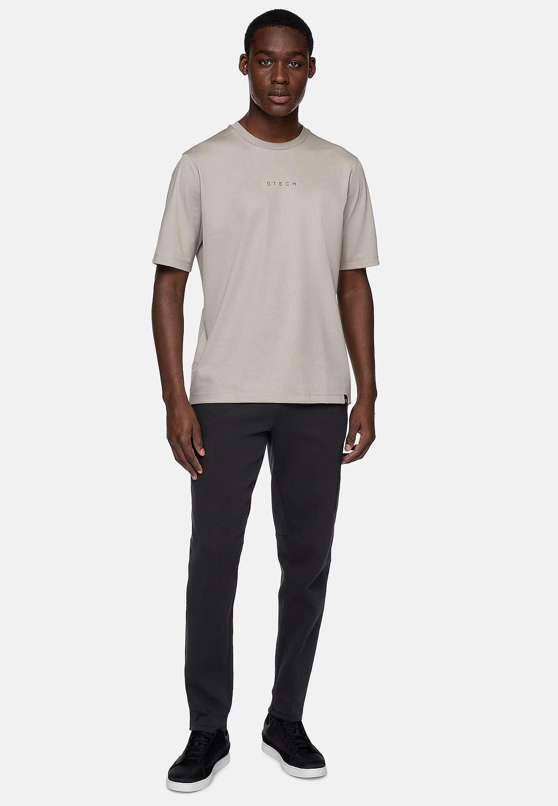 Beige High-Performance Jersey T-Shirt, , large image number 0