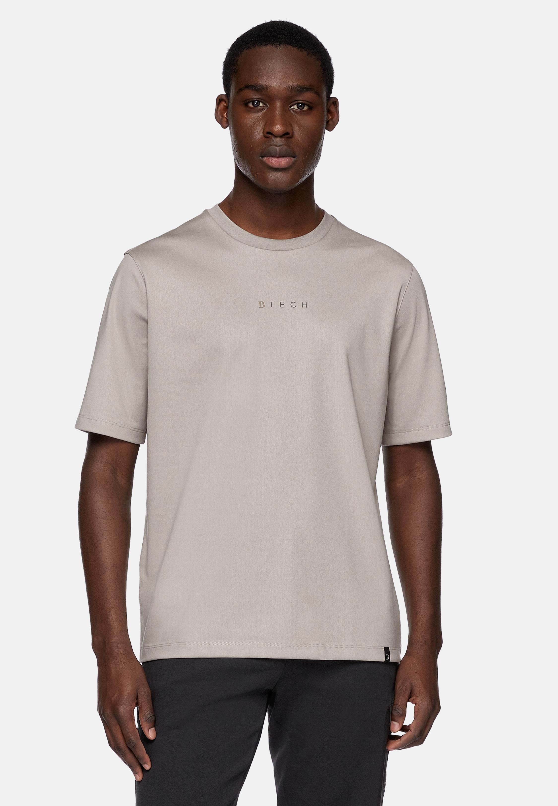 Beige High-Performance Jersey T-Shirt, , large image number 1
