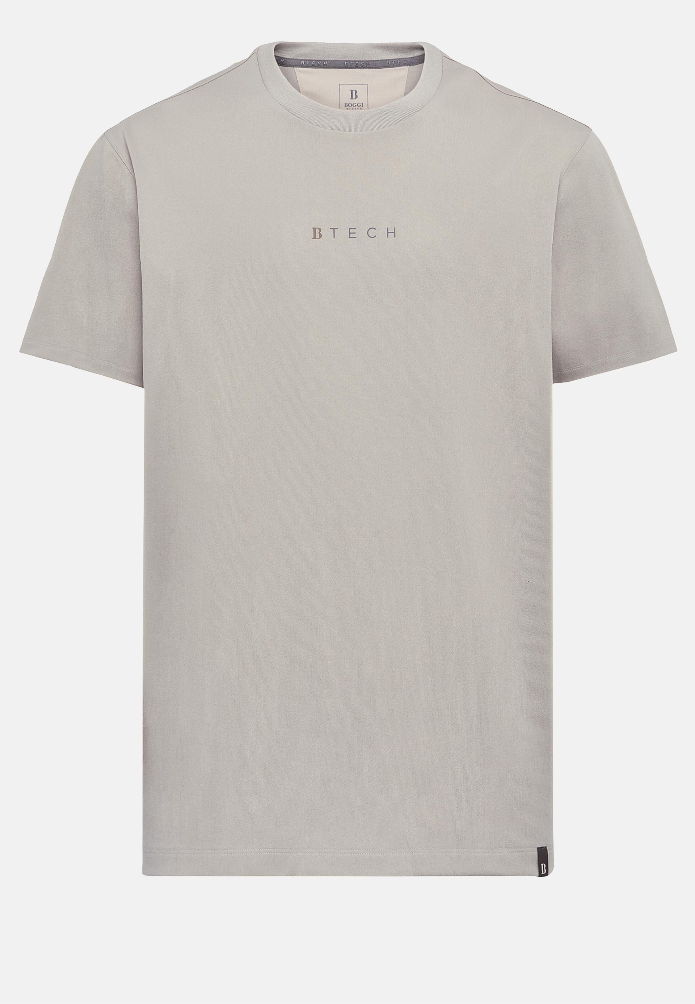 Beige High-Performance Jersey T-Shirt, , large image number 5