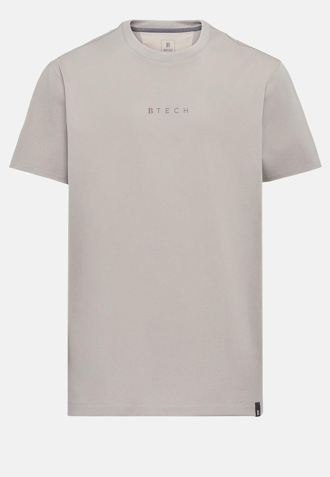 Beige High-Performance Jersey T-Shirt, , large image number 6