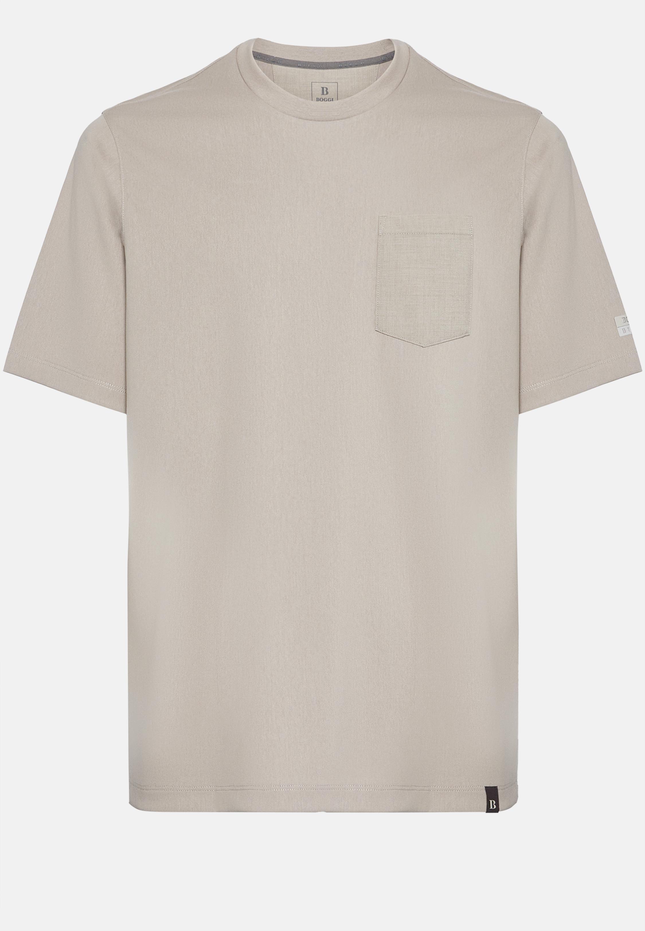 Beige High-Performance Jersey T-Shirt, , large image number 2