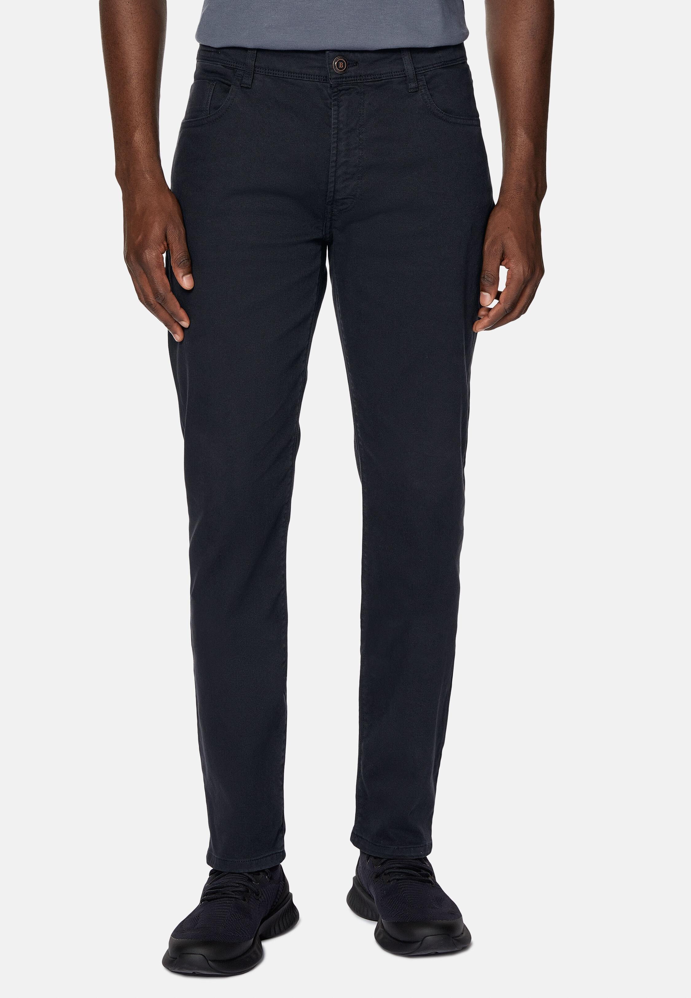 Blue Stretch Cotton Jeans, Navy blue, large image number 0