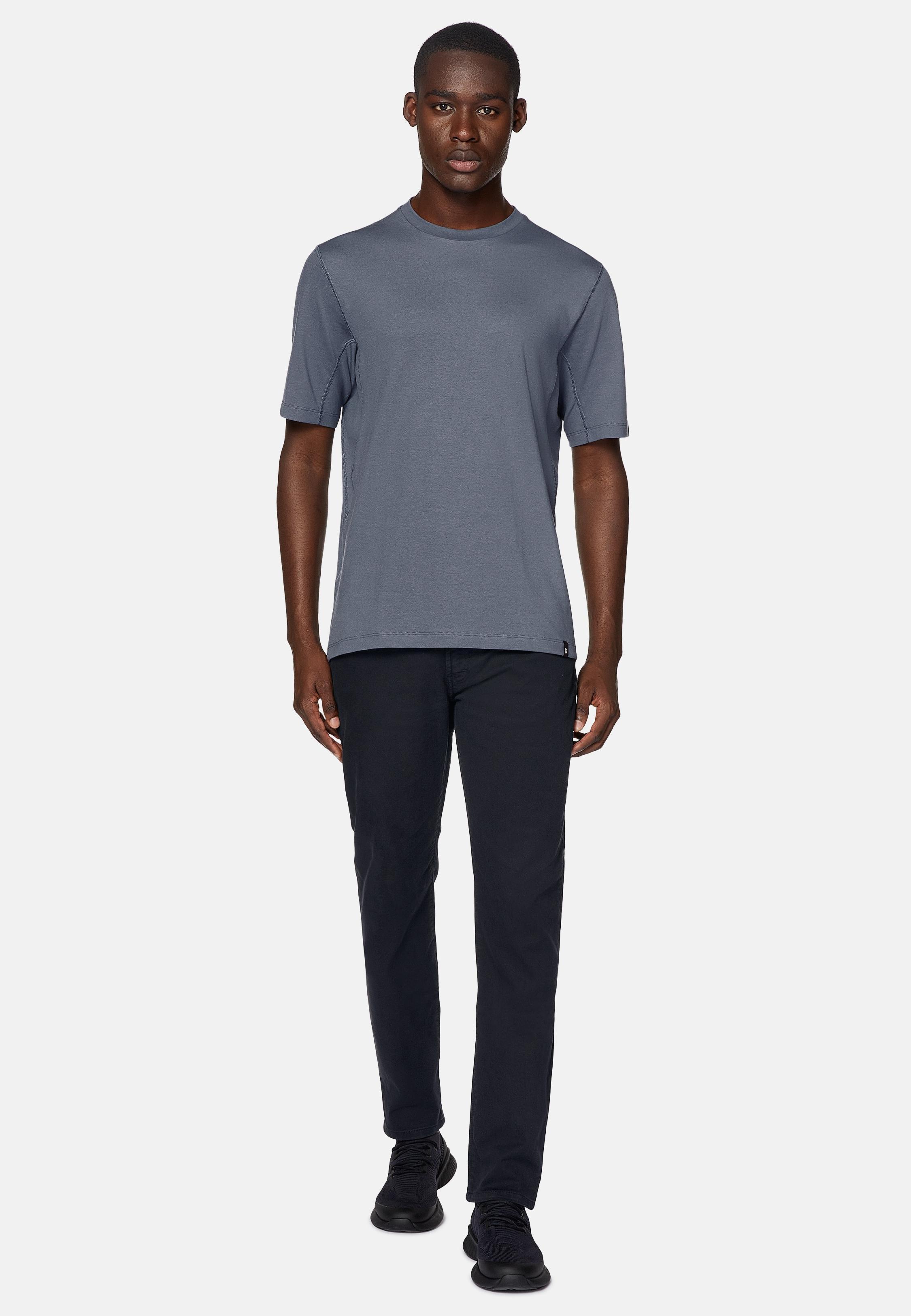 Blue Stretch Cotton Jeans, , large image number 1