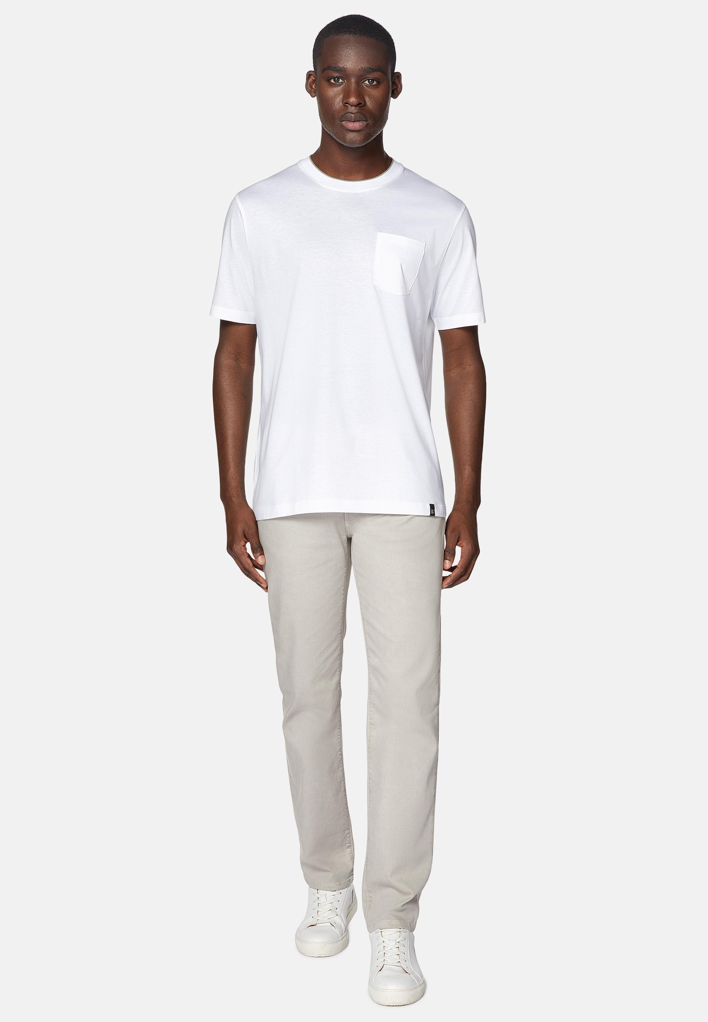 Grey Stretch Cotton Jeans, Light grey, medium