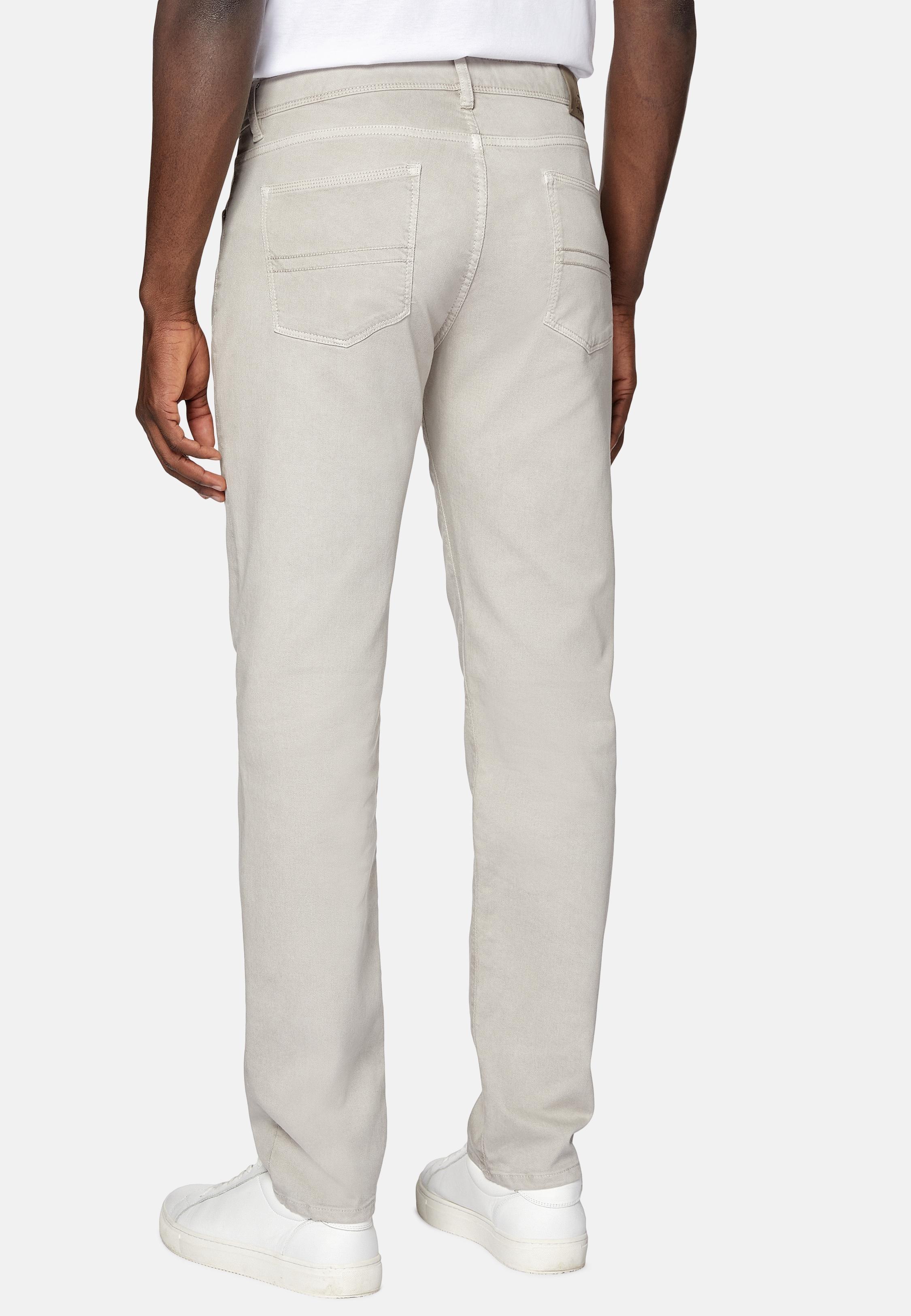 Grey Stretch Cotton Jeans, Light grey, medium