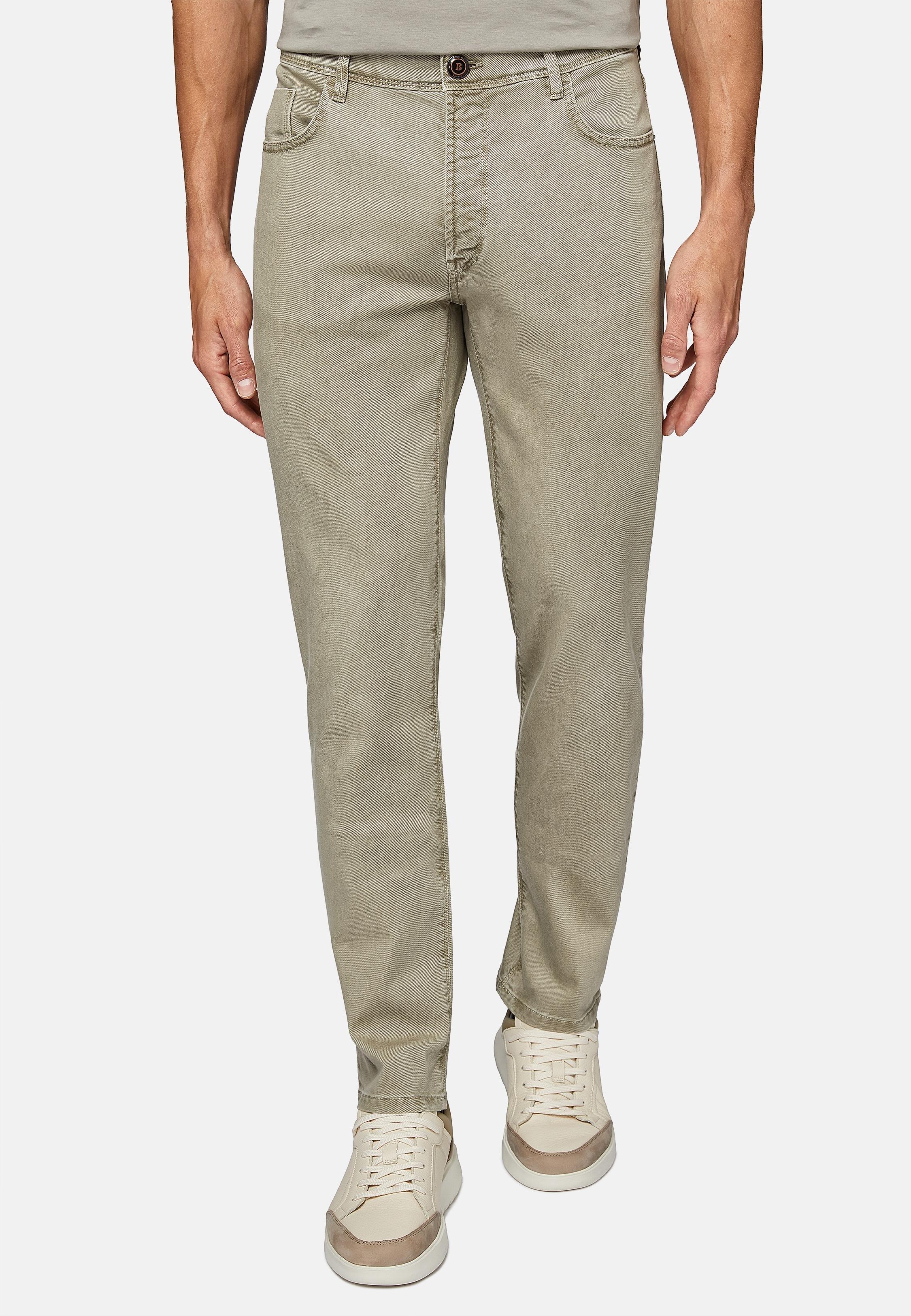 Green Stretched Tencel Jeans, , large image number 0