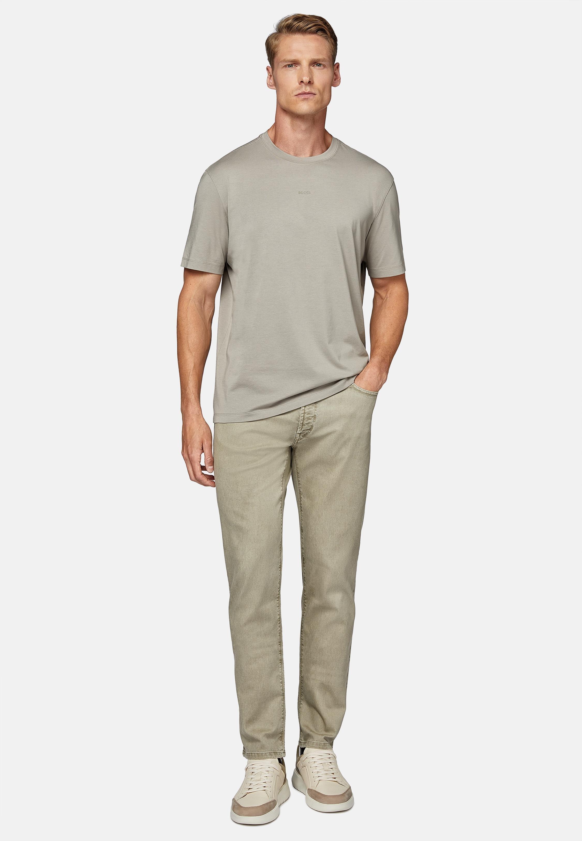 Green Stretched Tencel Jeans, , large image number 2