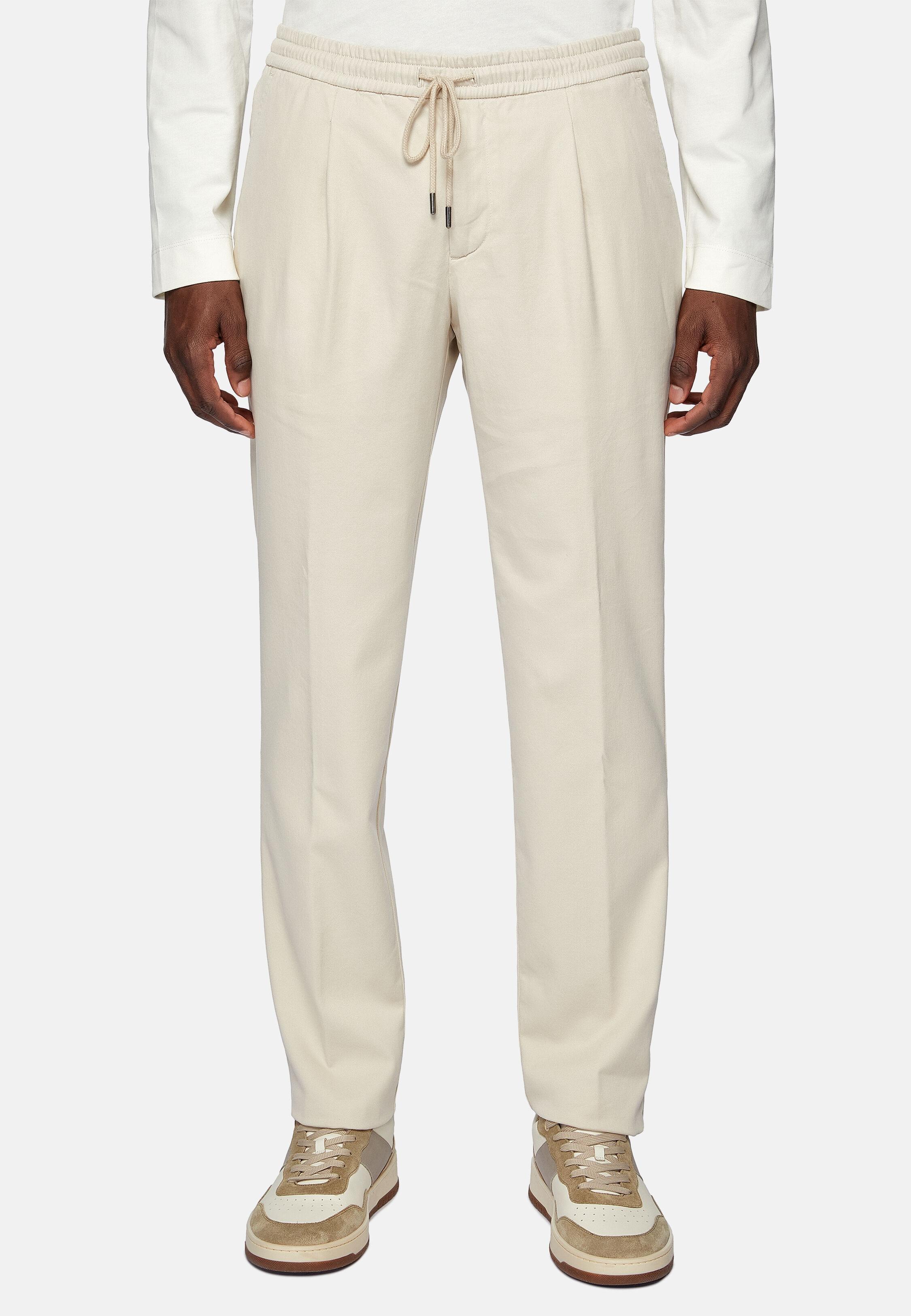 Beige Casual Full Length Trousers, 3901_SAND, large image number 1