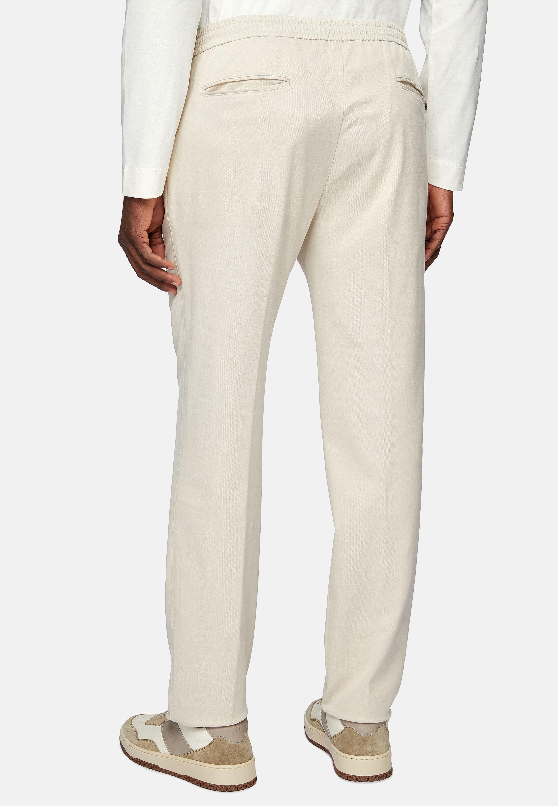 Beige Casual Full Length Trousers, 3901_SAND, large image number 5