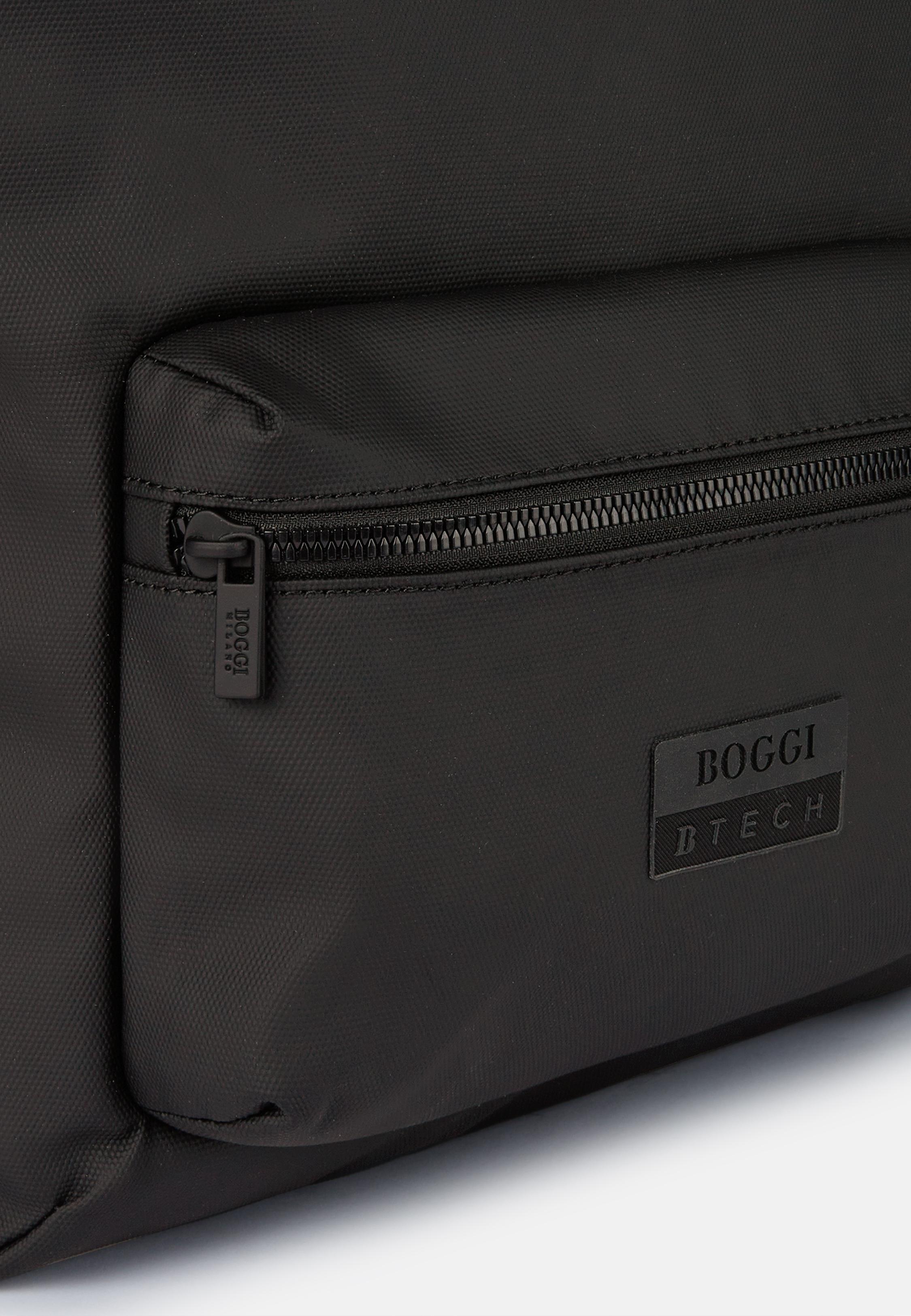 Black Technical Fabric Backpack, Black, large image number 1