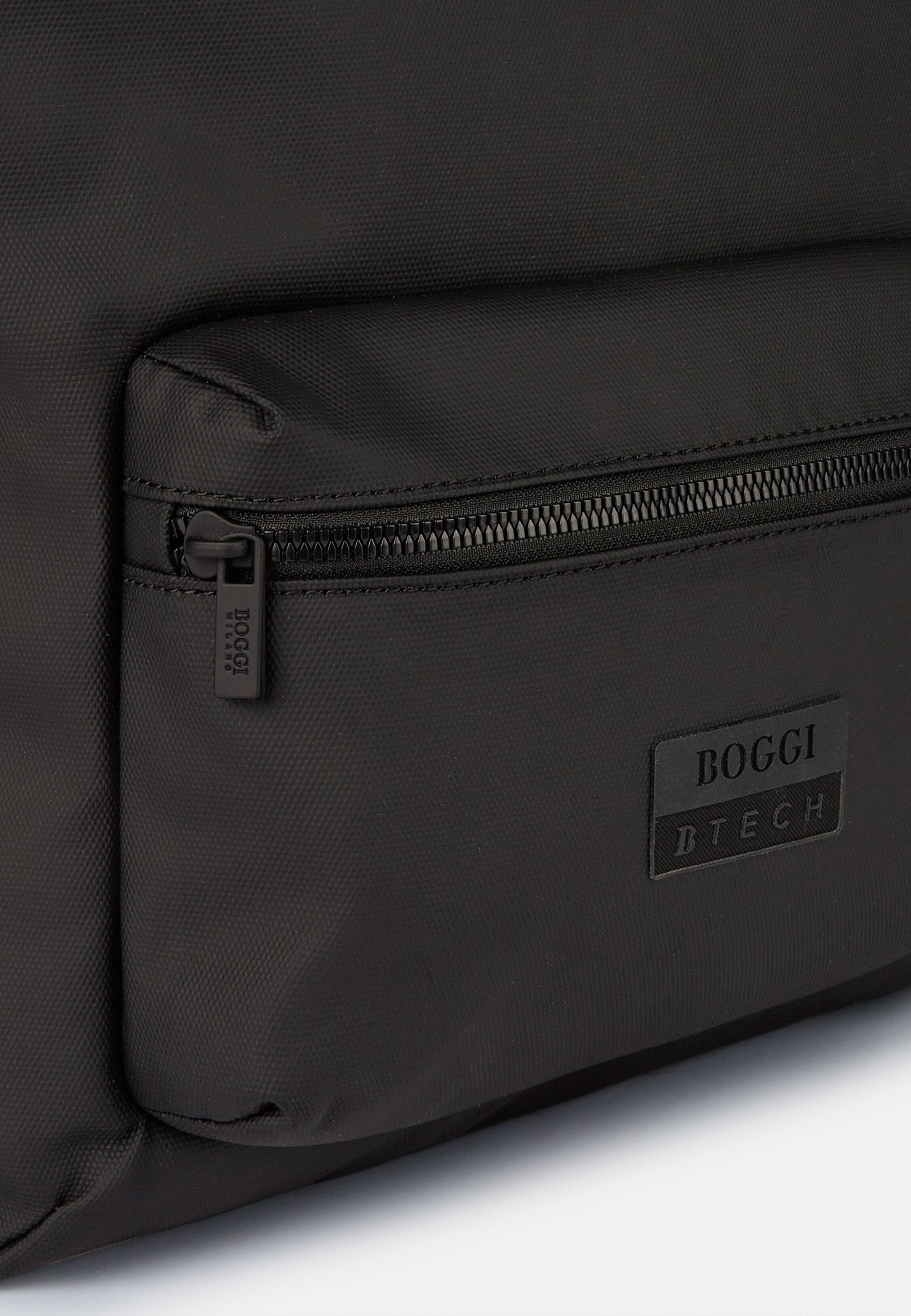 Black Technical Fabric Backpack, Black, large image number 3