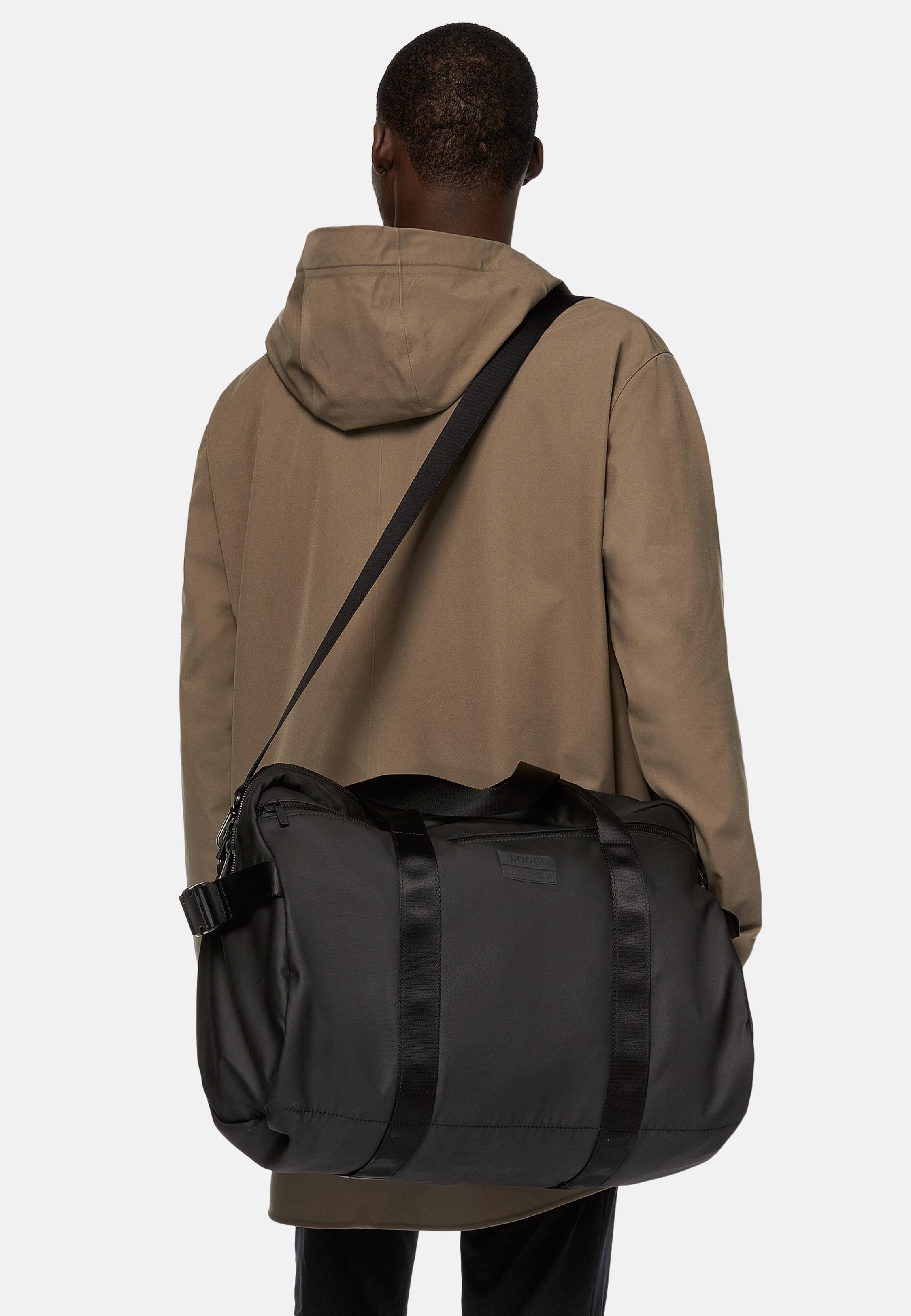 Black Travel Bag, Black, large image number 0
