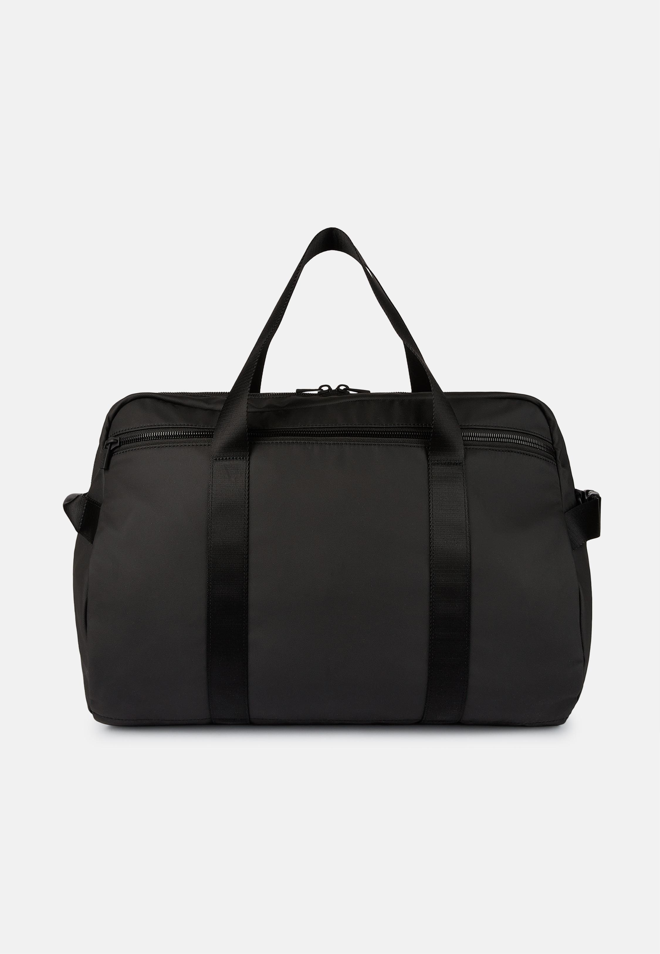 Black Travel Bag, Black, large image number 6