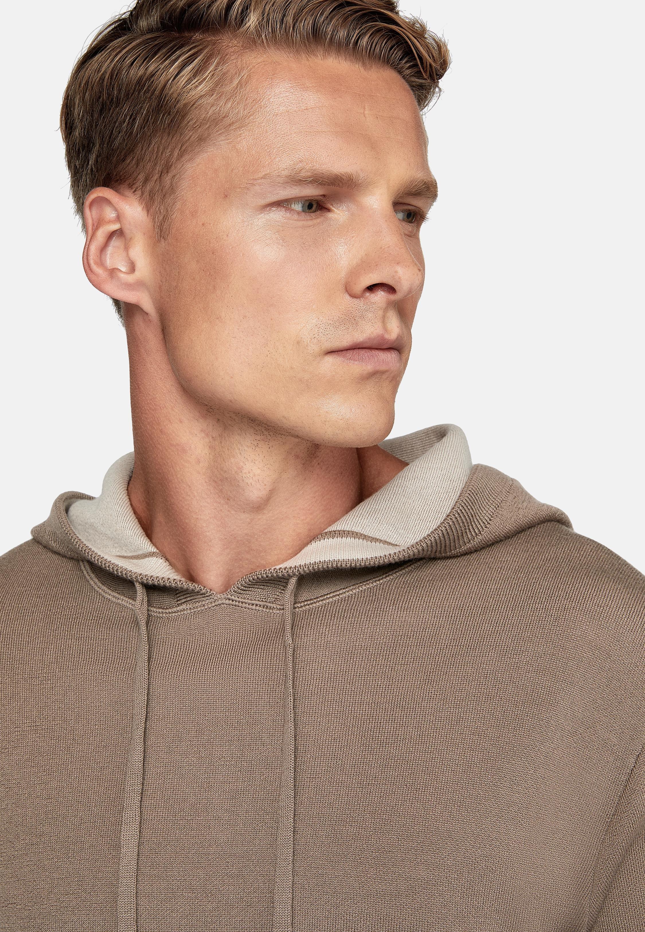 Brown Solid Casual Hoodie, , large image number 5