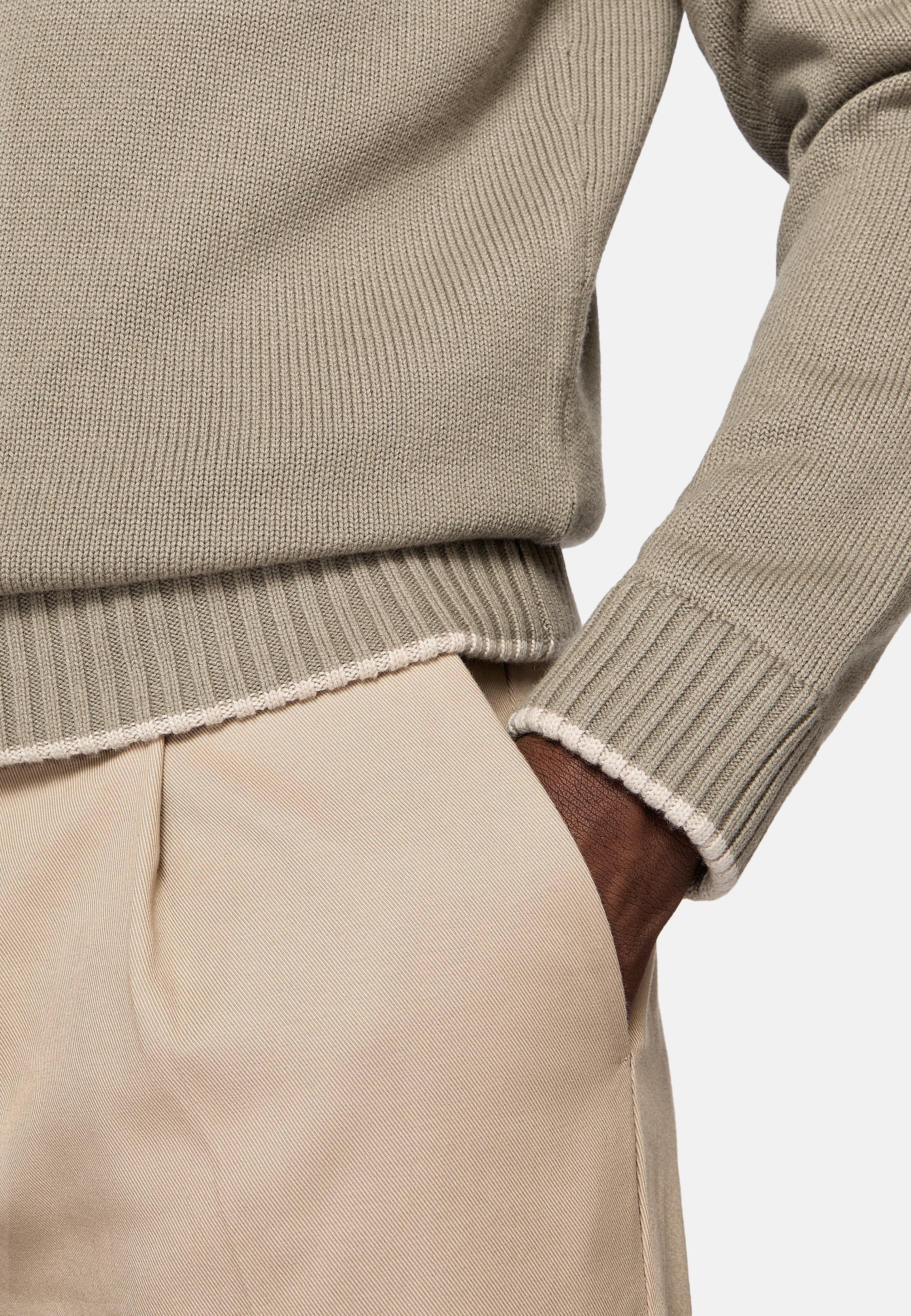 Beige Regular Wool Sweater, , large image number 5