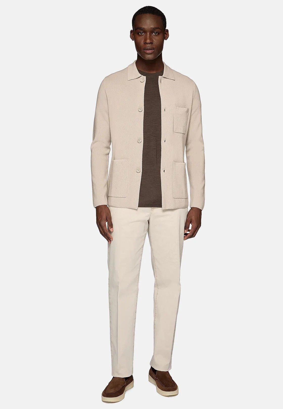 Beige Solid Long Over Shirt, Sand, large image number 0