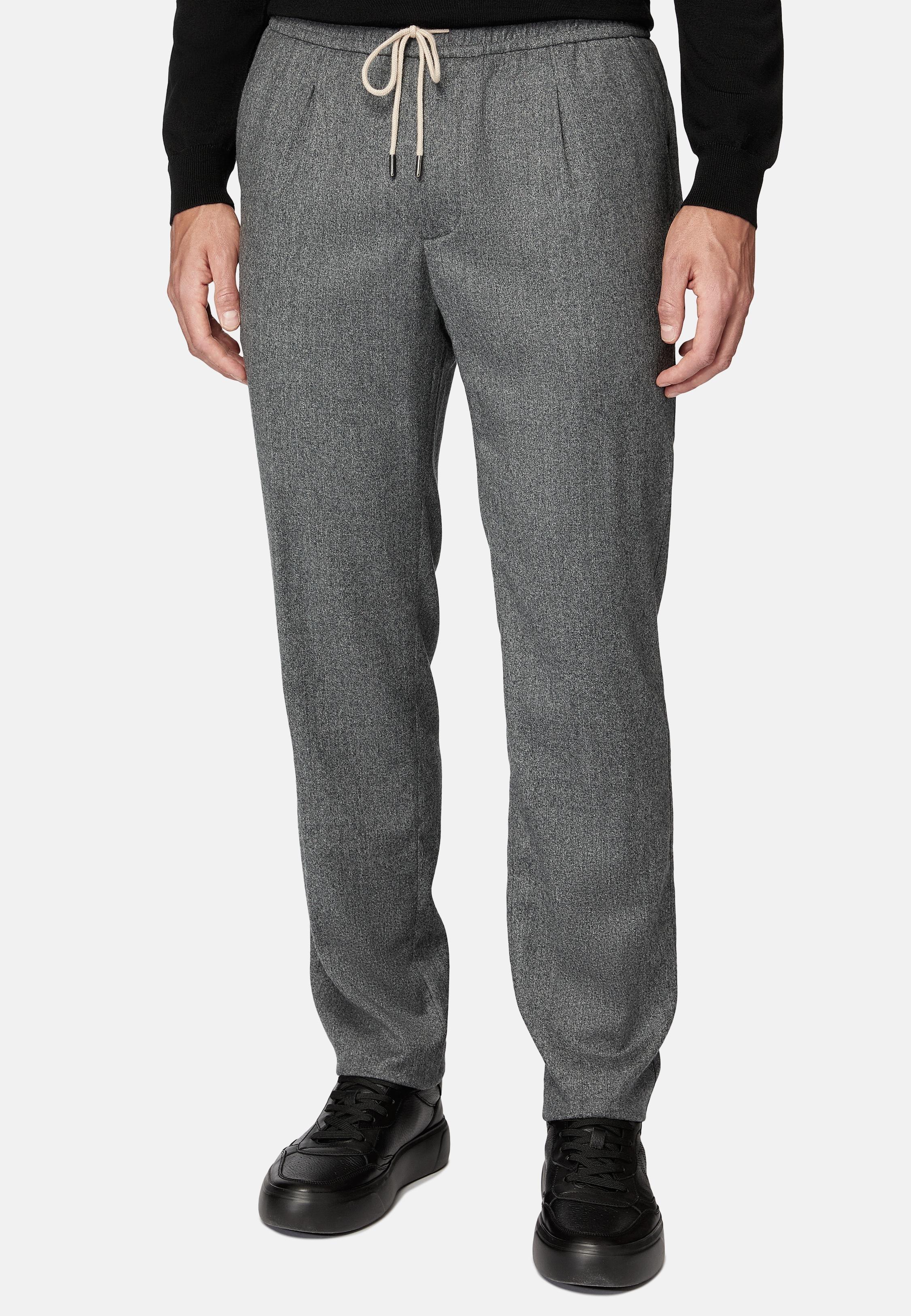 Grey Solid Formal Trousers, , large image number 2