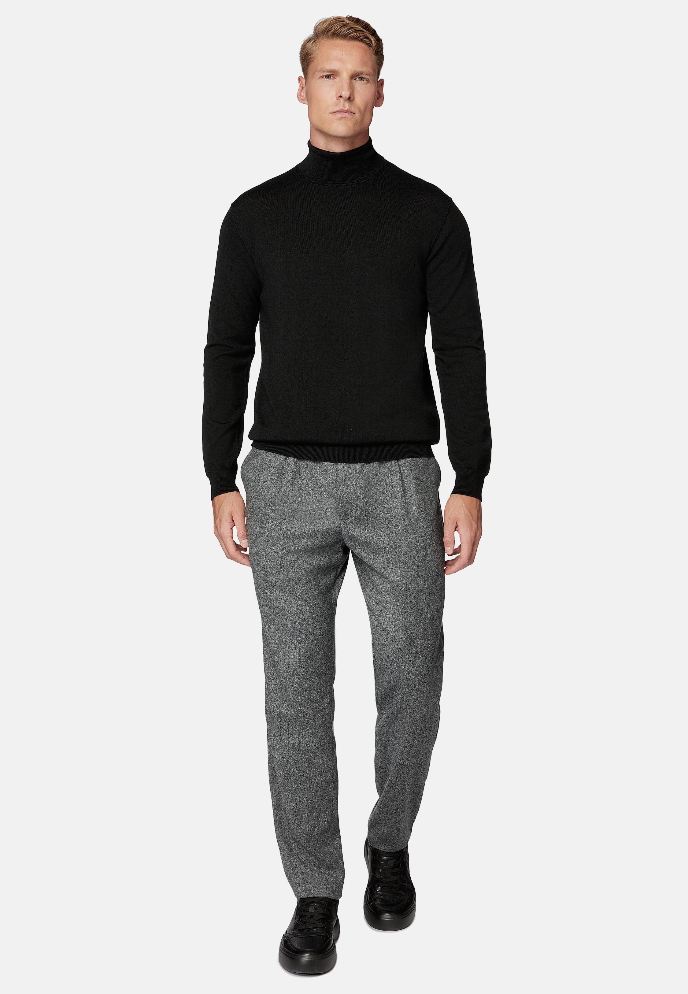 Grey Solid Formal Trousers, , large image number 5