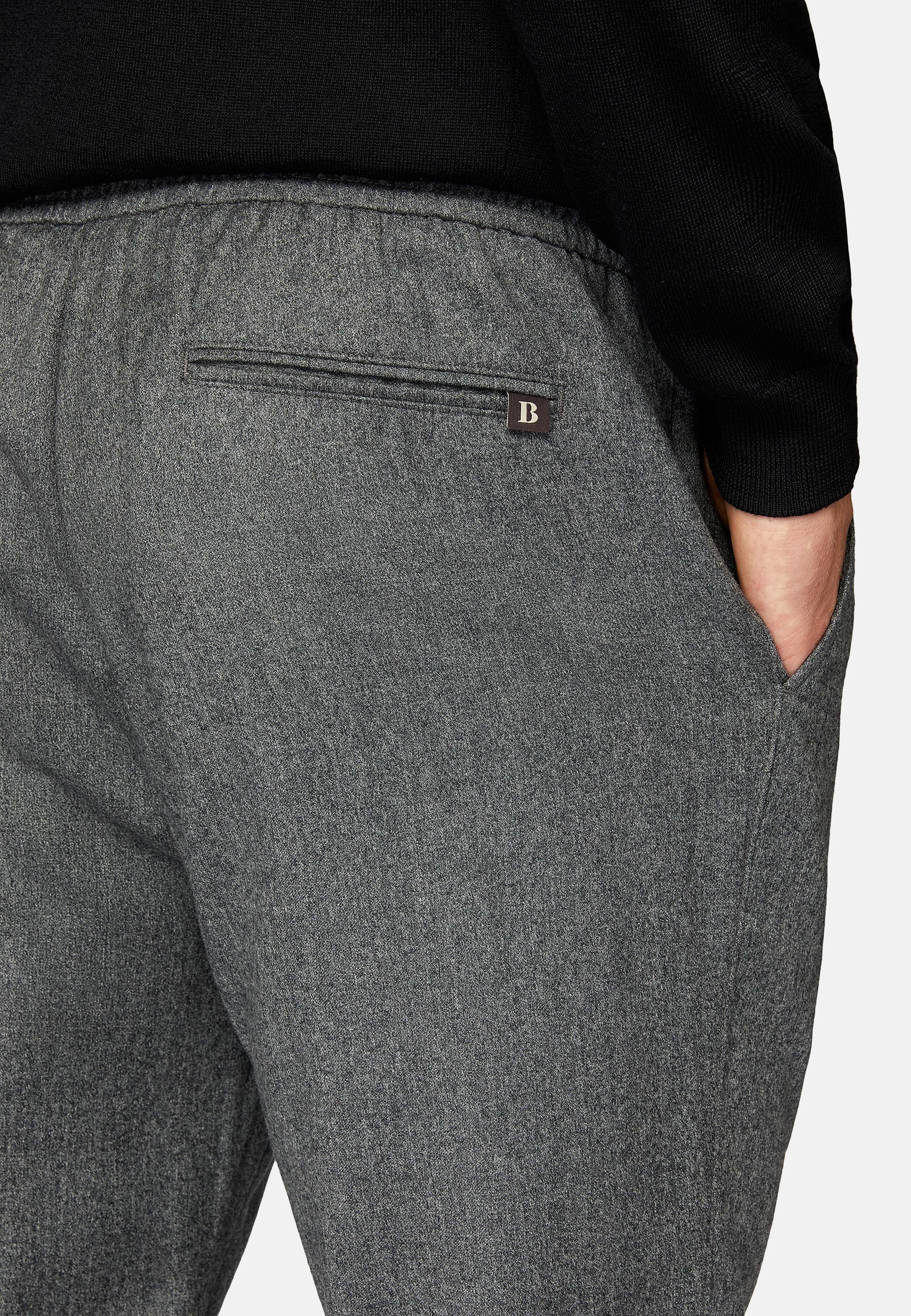 Grey Solid Formal Trousers, , large image number 6