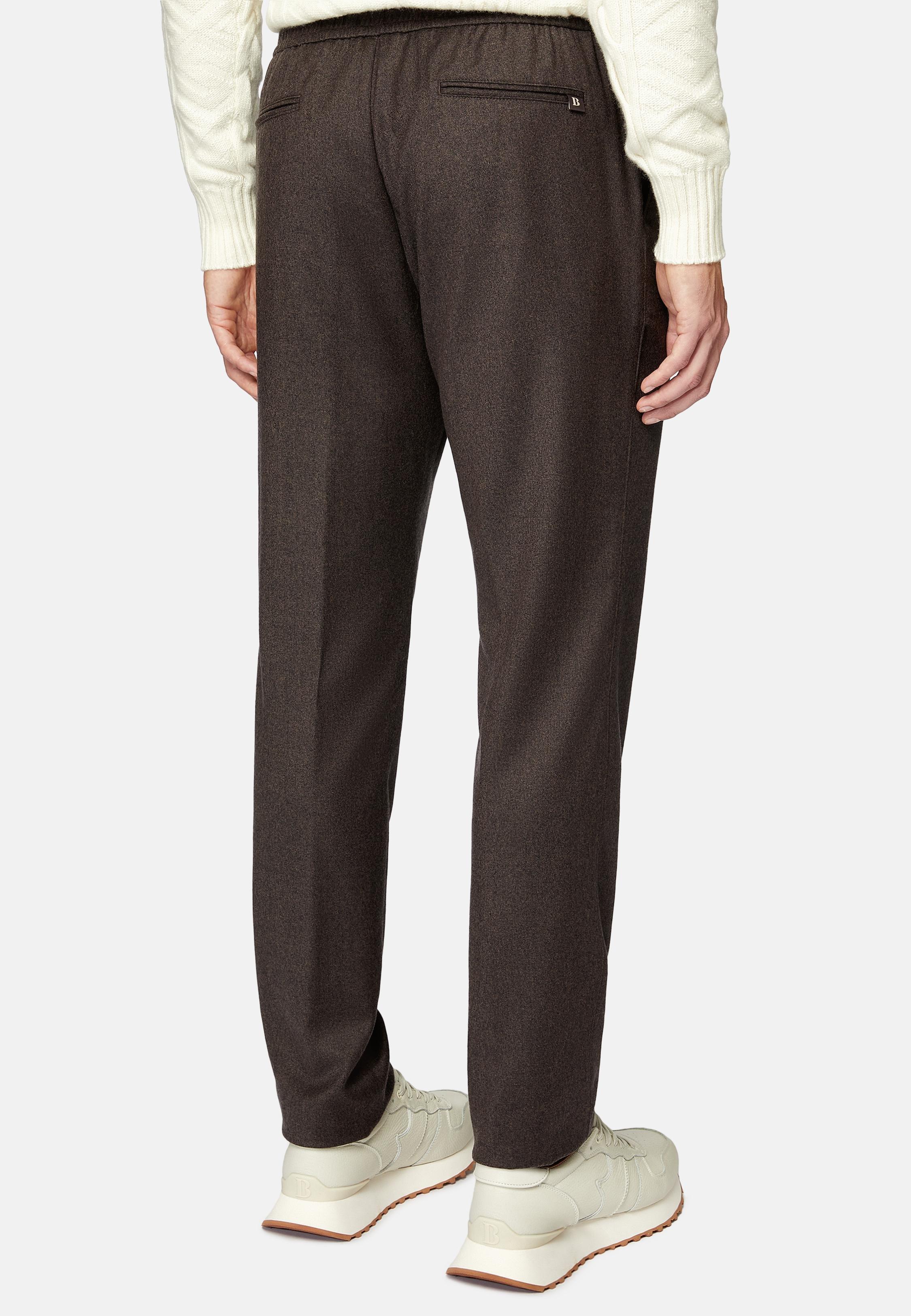 BROWN City Trousers in Flannel, , large image number 5
