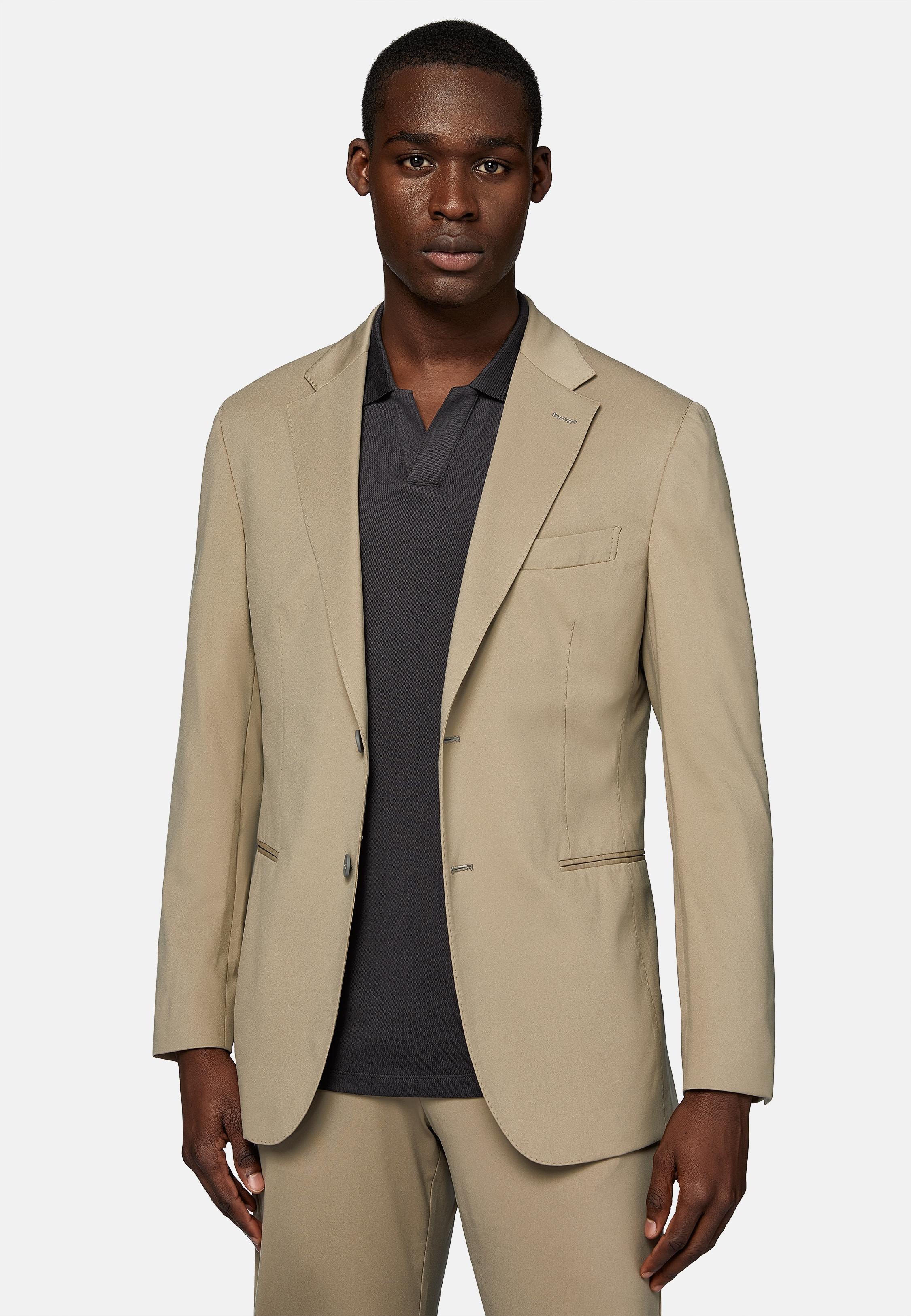 Beige B-Tech Nylon Jacket, , large image number 0