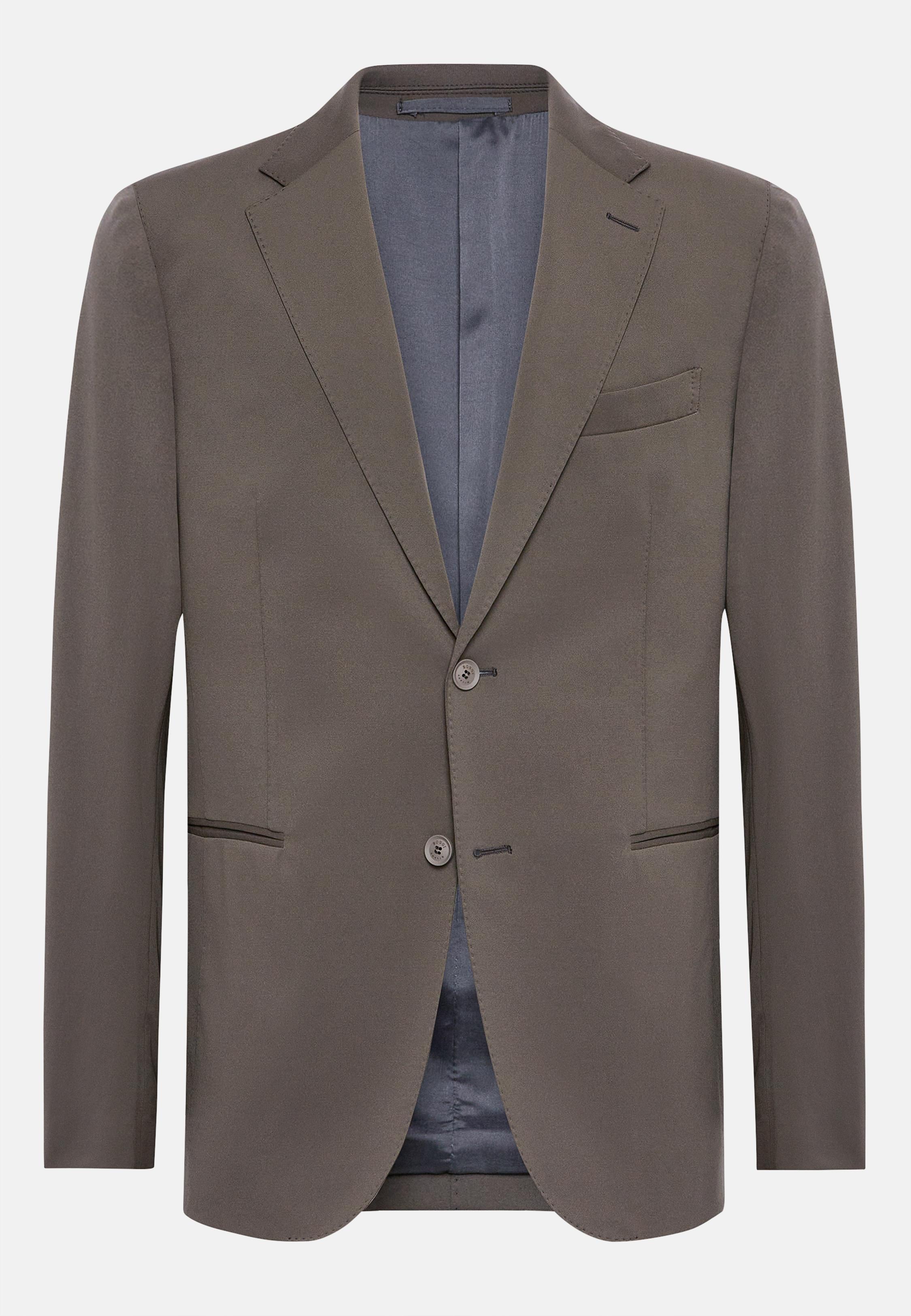 Grey B -Tech Nylon Jacket, Dark Grey, large image number 6