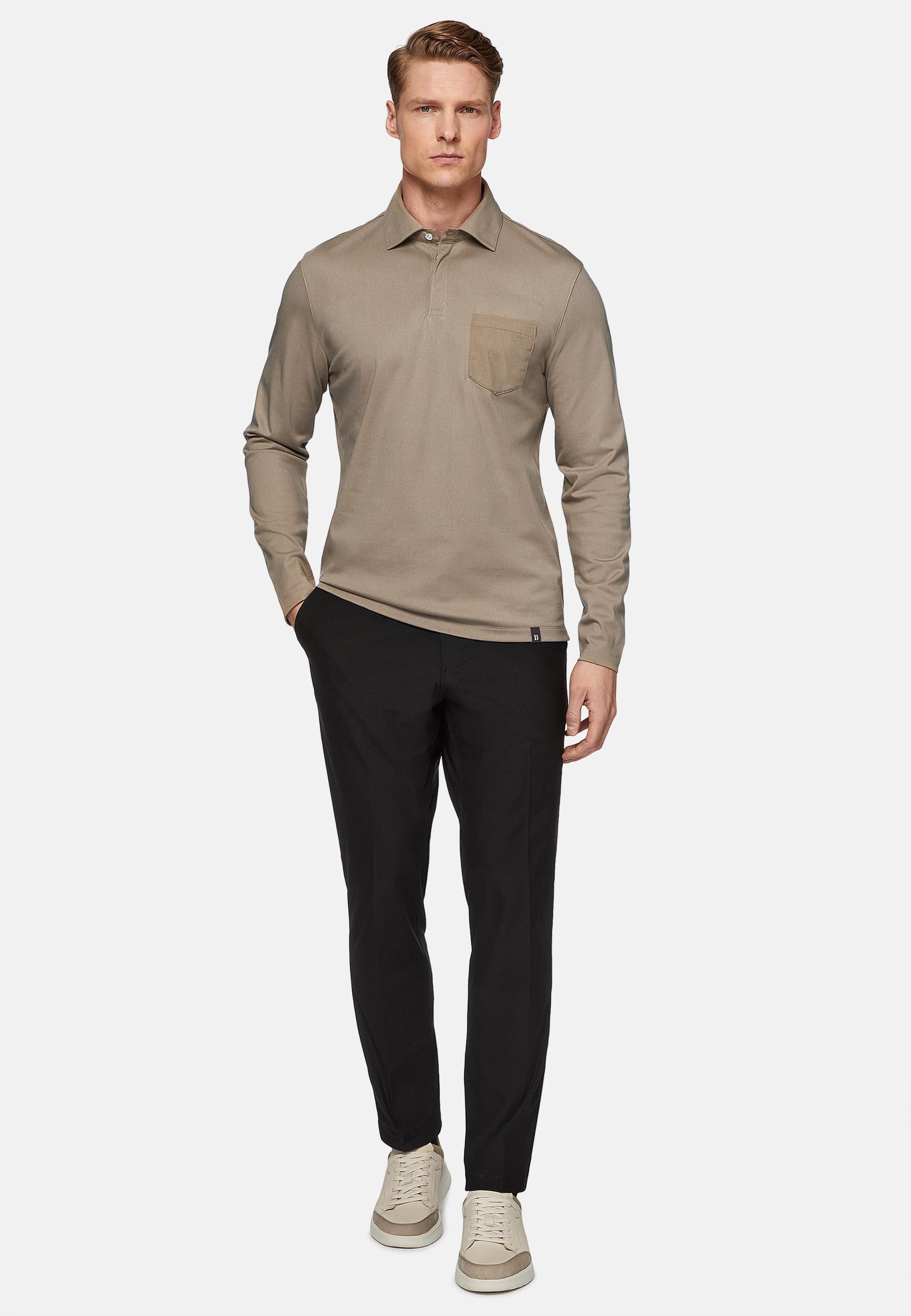 Black Ergonomic Trousers In Warp-Knitted Nylon B Tech, Black, large image number 4